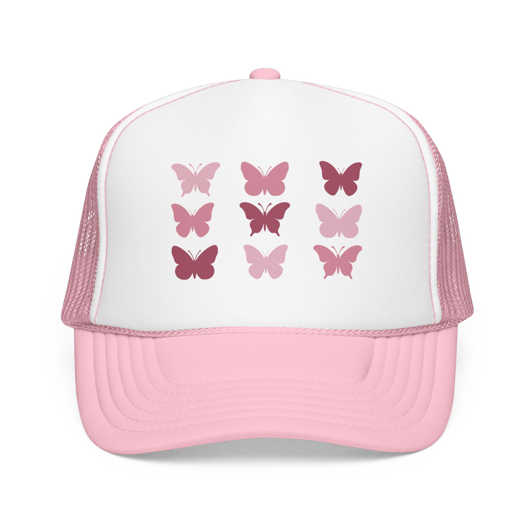 Butterfly Grid Trucker Hat- Solid