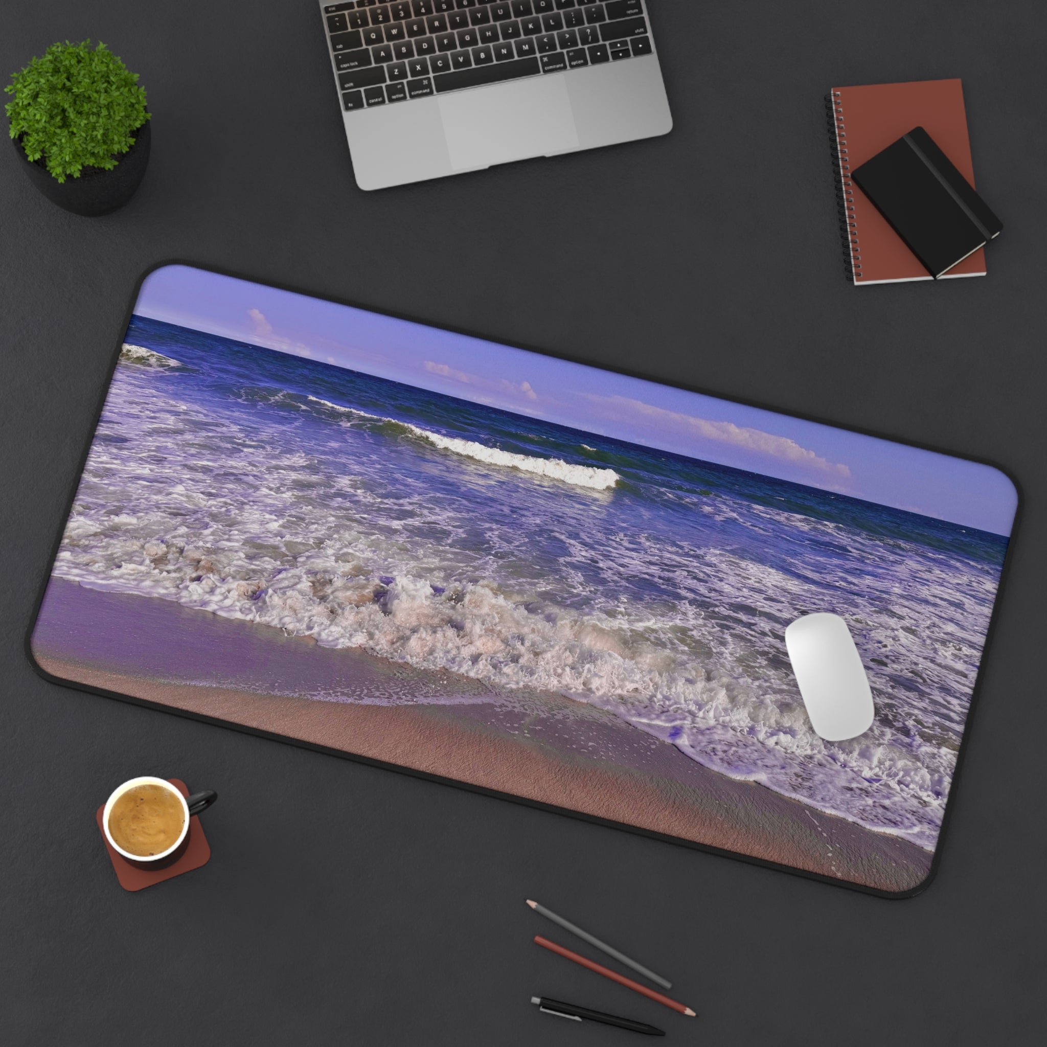 Beach Waves Desk Mat