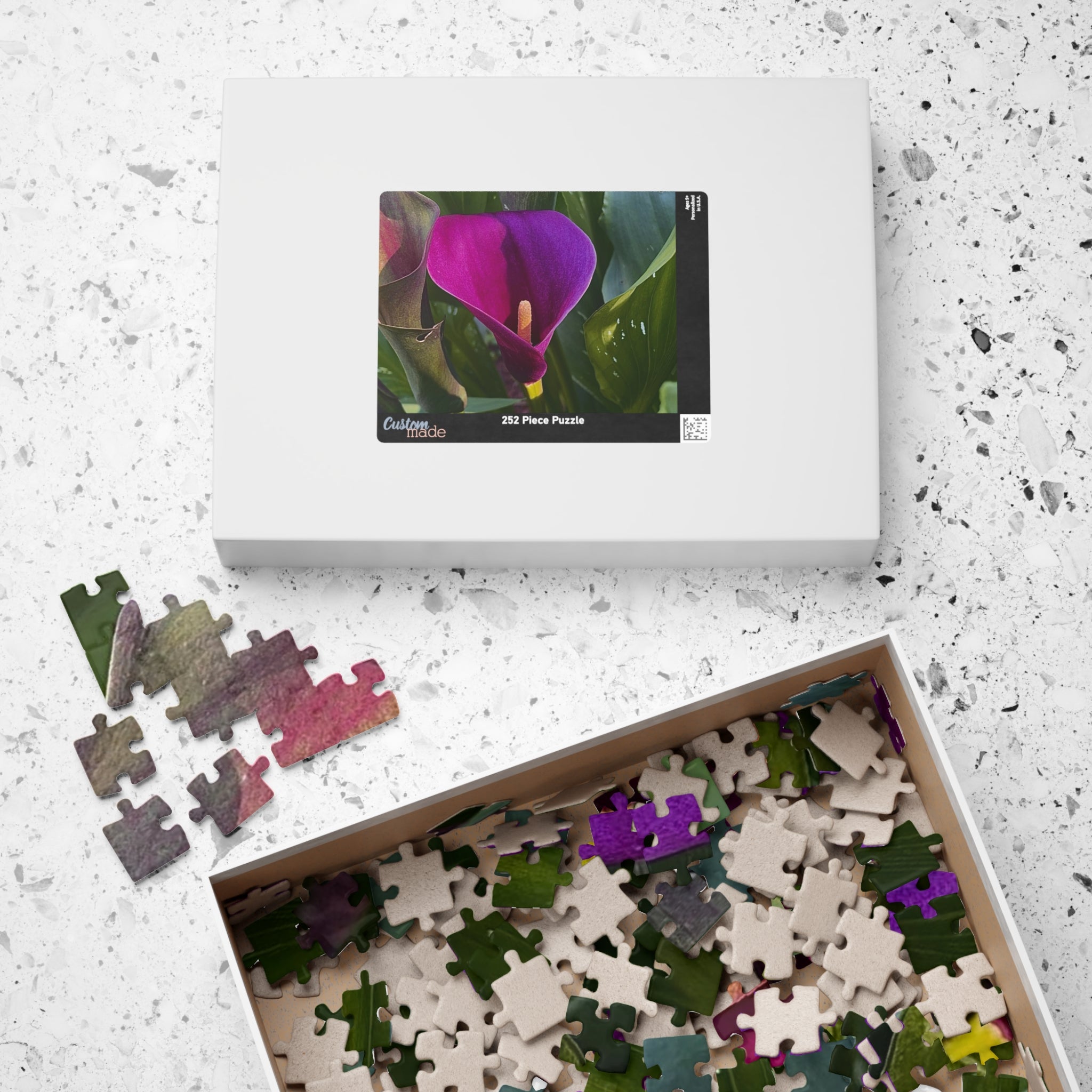 Purple Calla Lily Jigsaw Puzzle