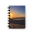 Orange Sunset Beach Spiral Notebook