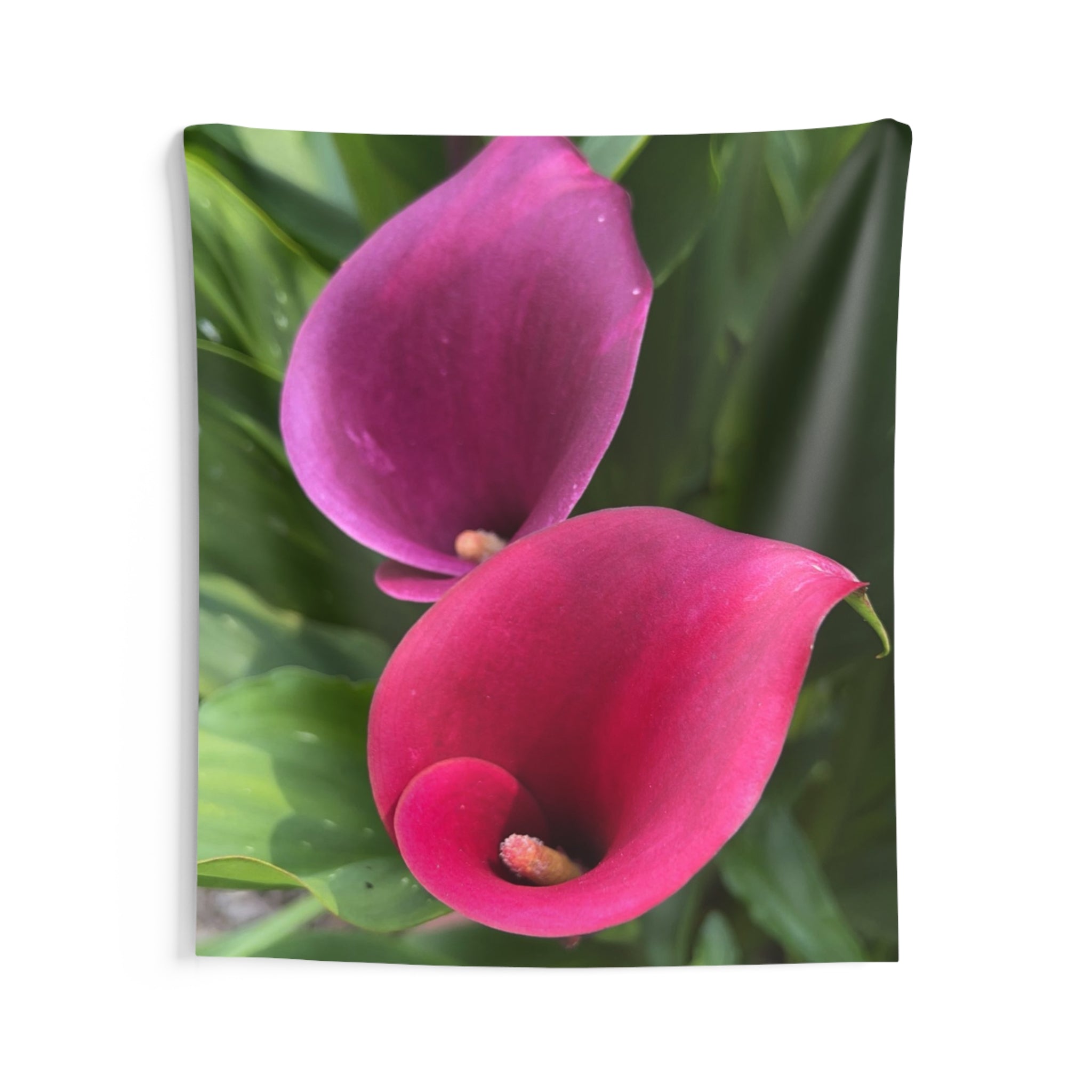 Two Calla Lilies Wall Tapestry