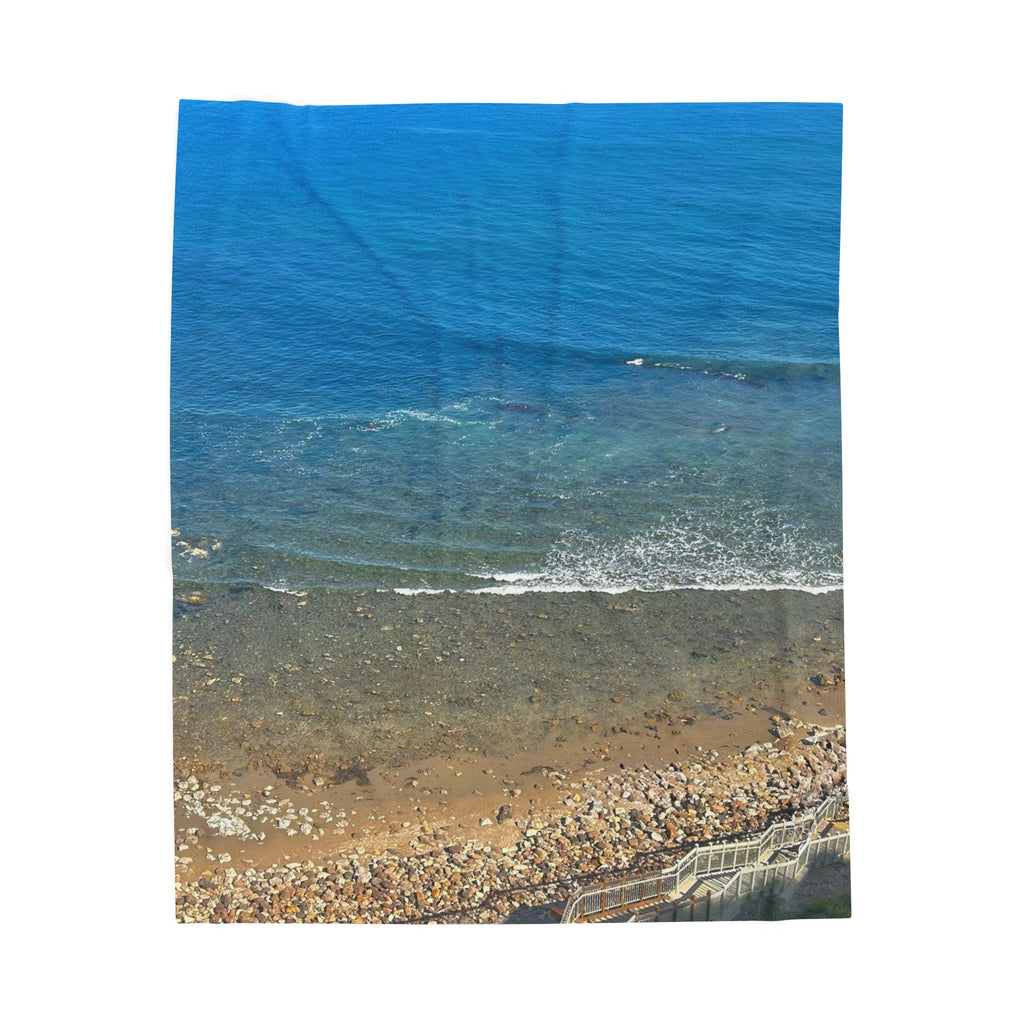 Blue Shore Throw Blanket