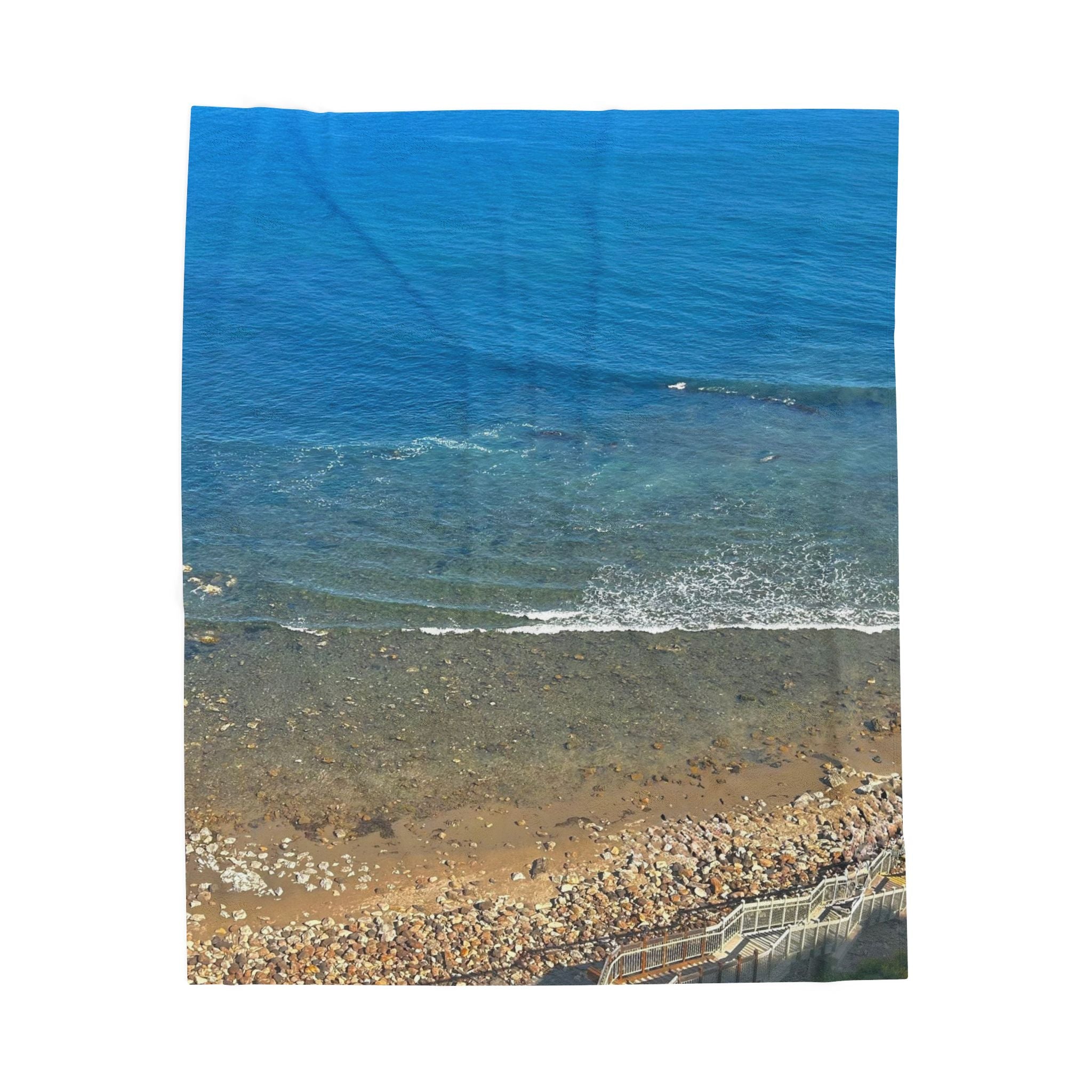 Blue Shore Throw Blanket
