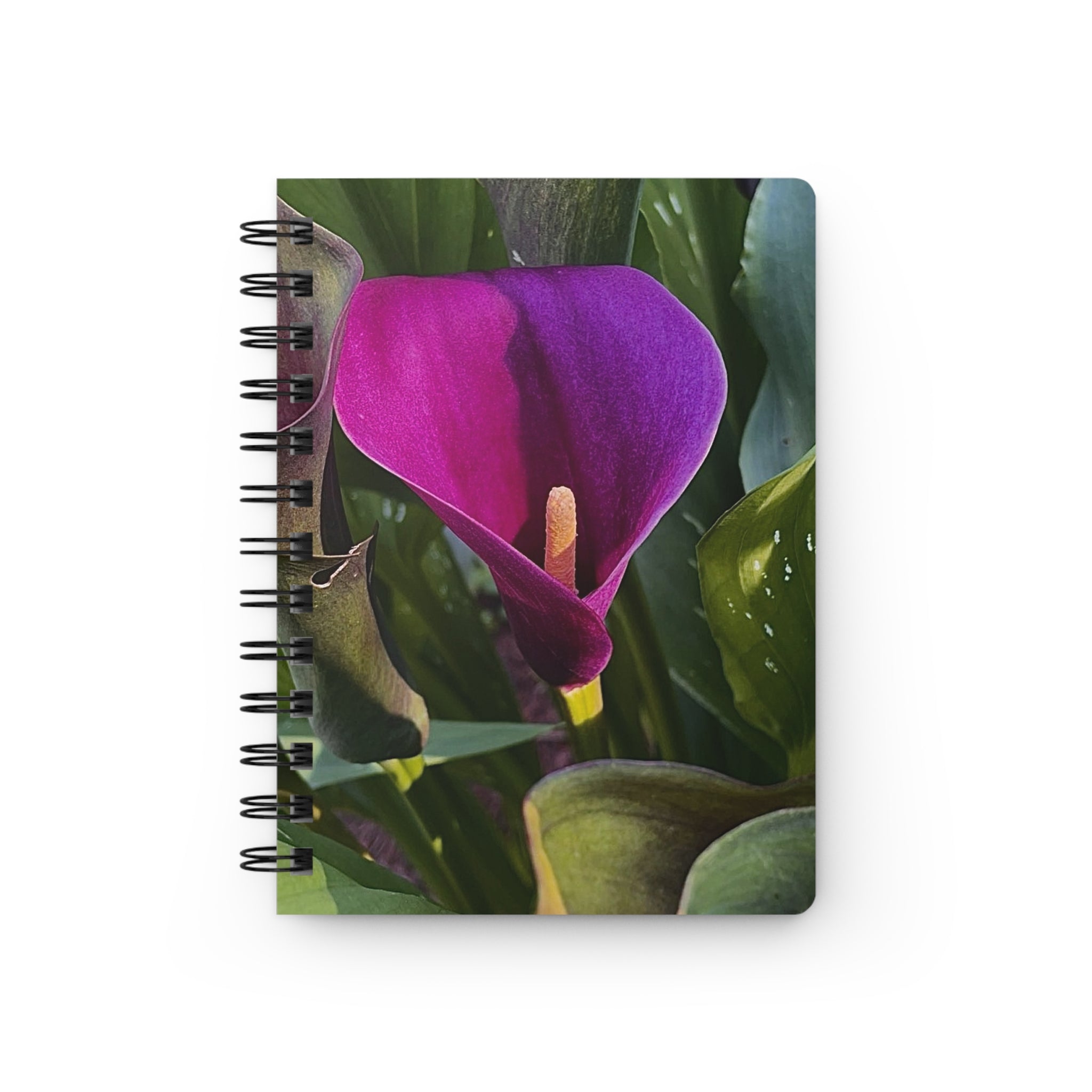 Purple Calla Lily Spiral Journal