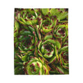 Succulent Garden Throw Blanket
