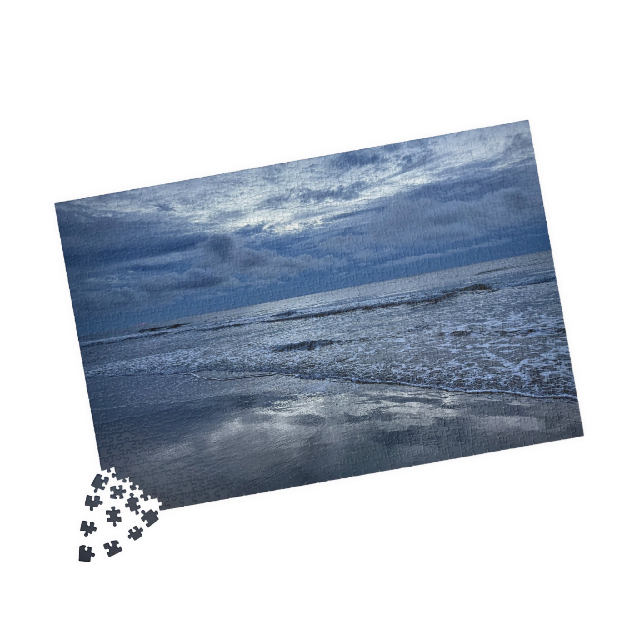 Cloudy Beach Jigsaw Puzzle