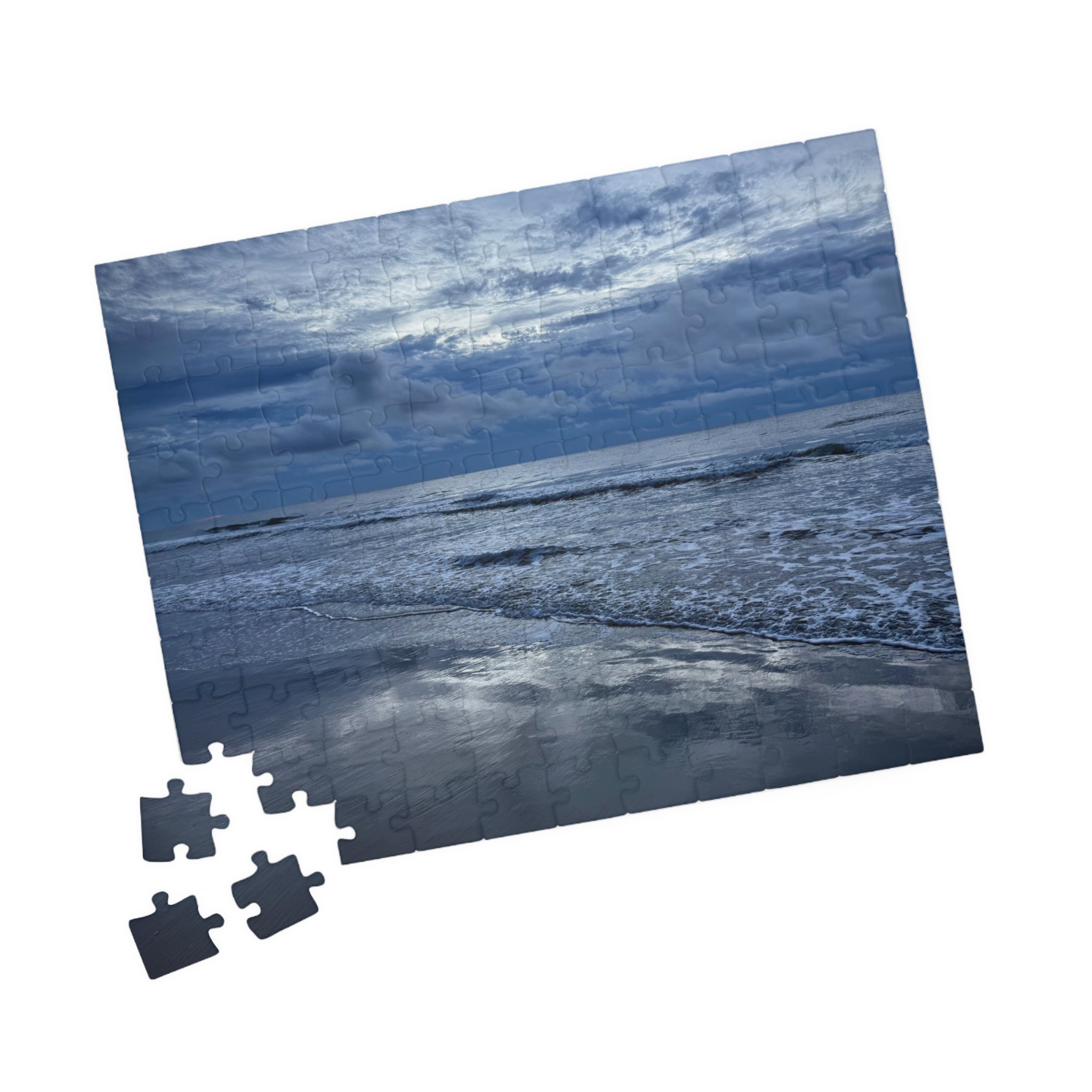 Cloudy Beach Jigsaw Puzzle