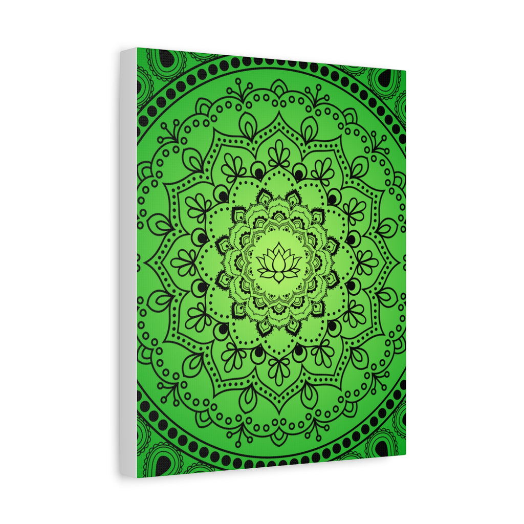 Green Mandala Canvas Print