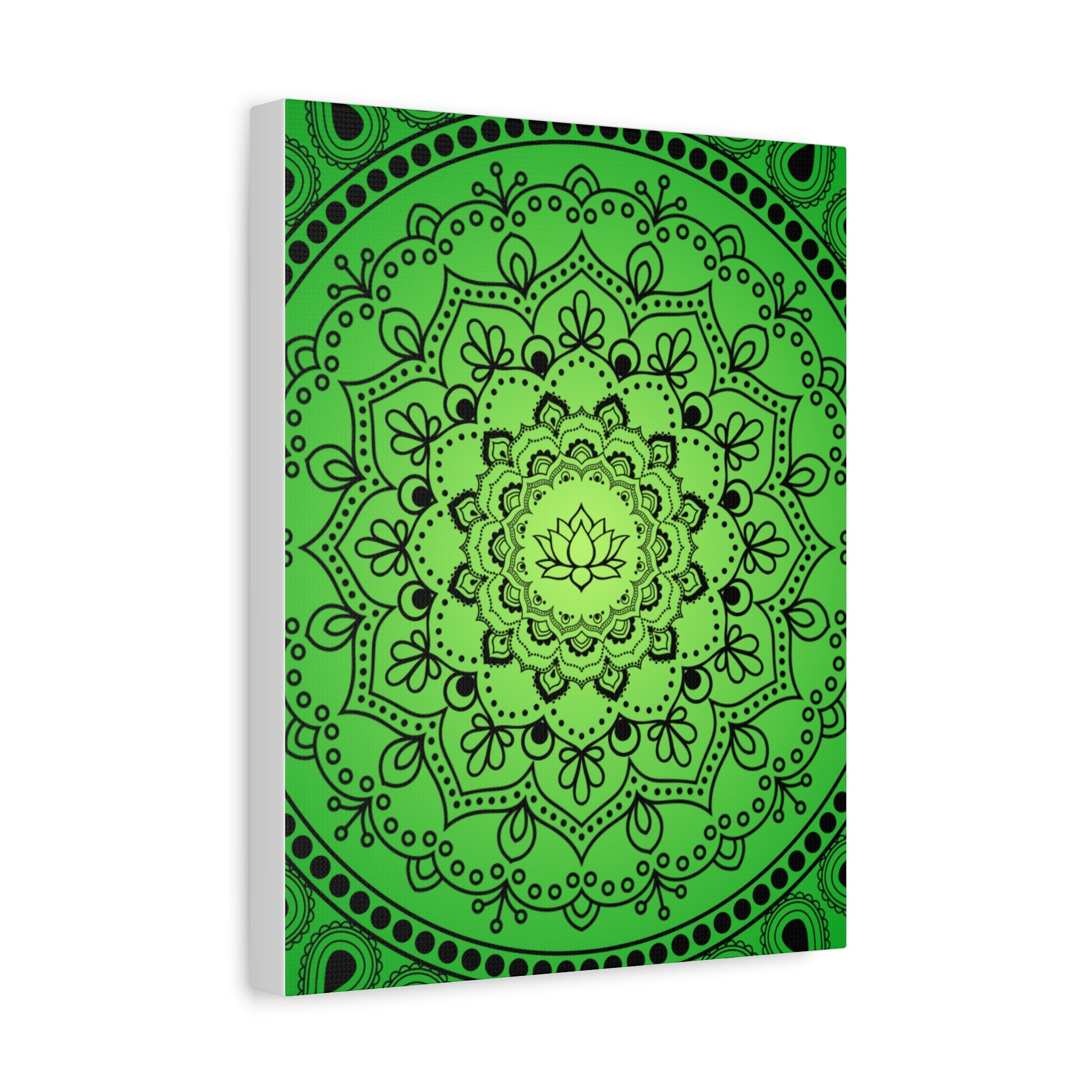 Green Mandala Canvas Print
