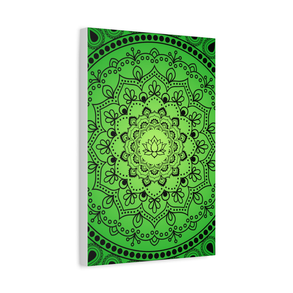 Green Mandala Canvas Print