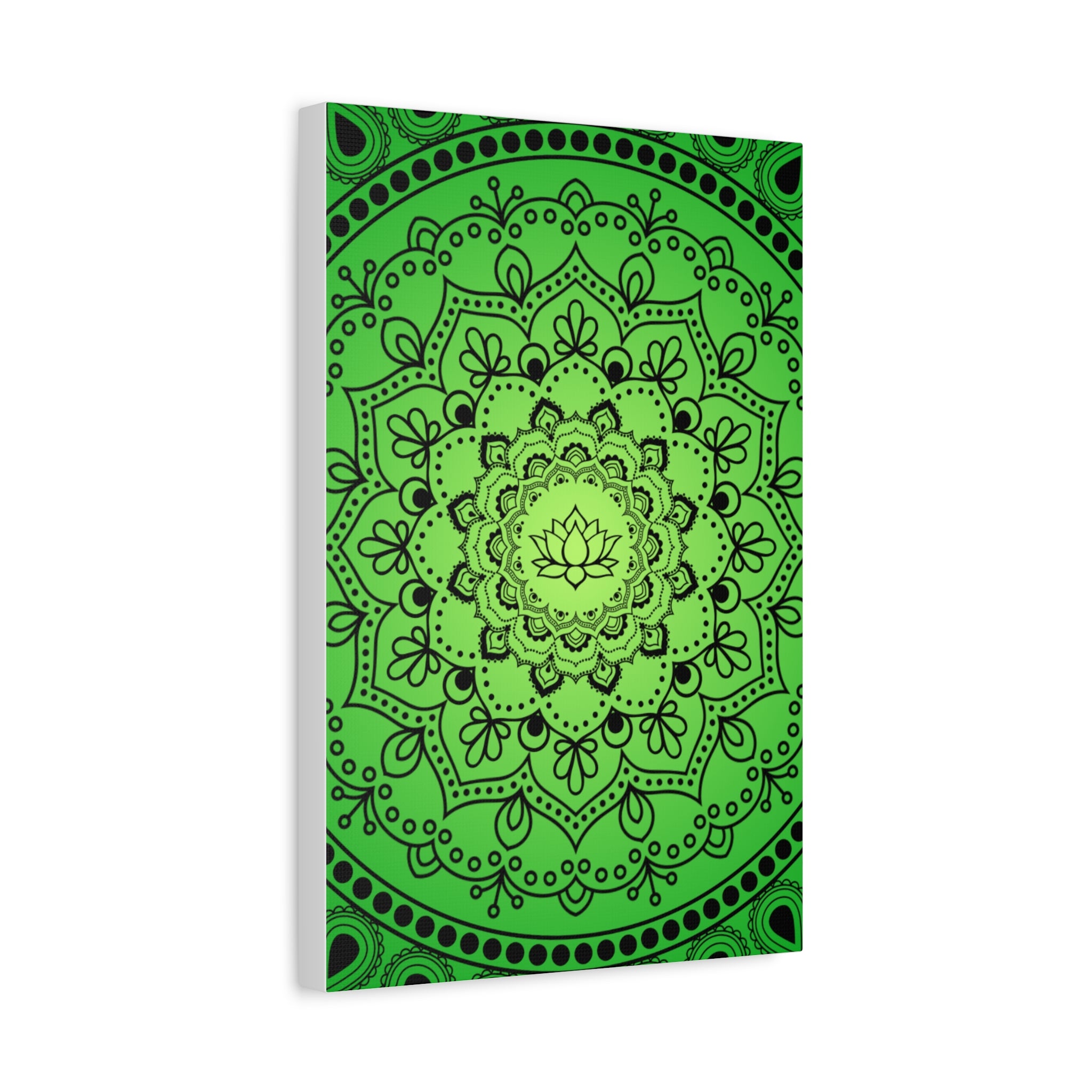 Green Mandala Canvas Print