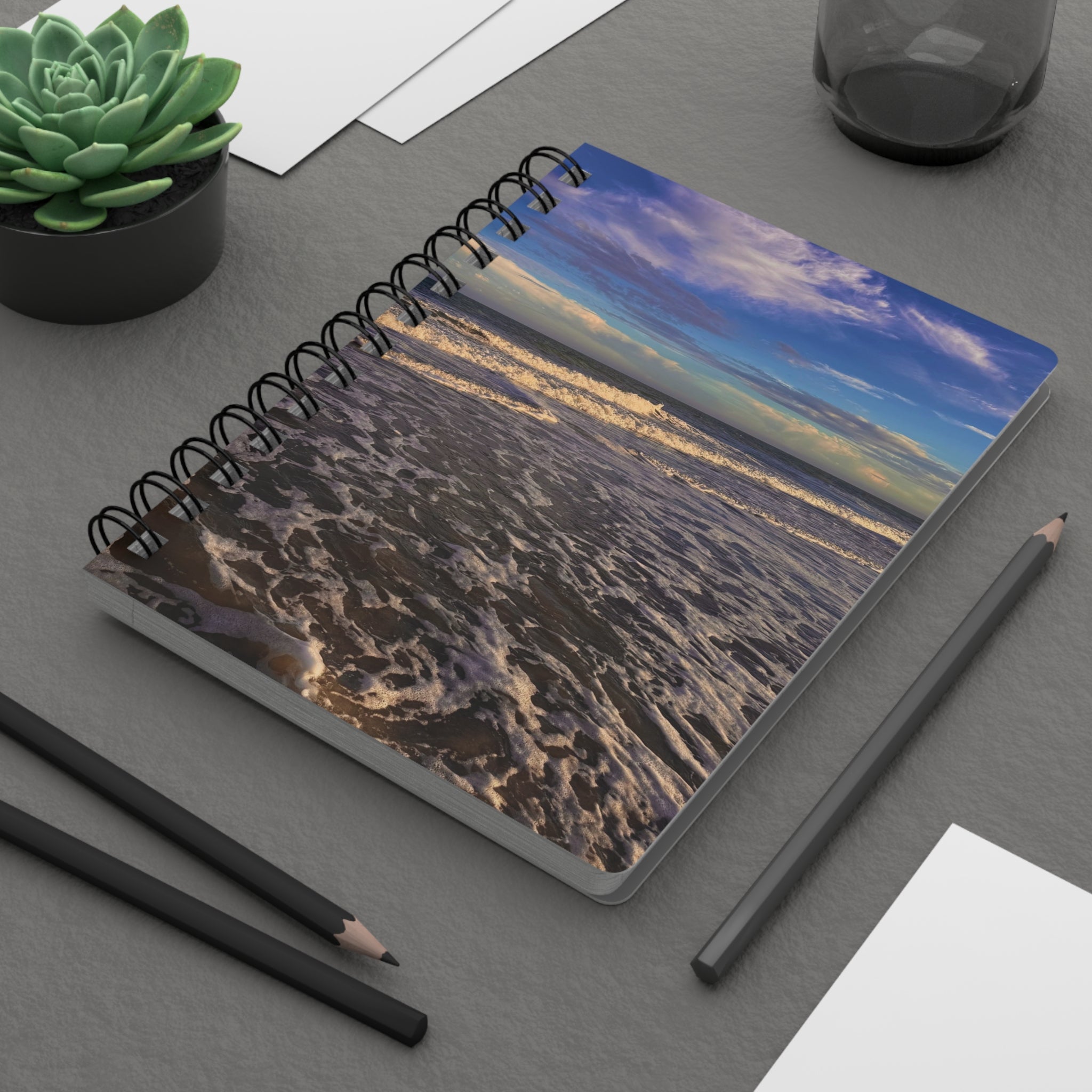 Waves & Sky Spiral Notebook