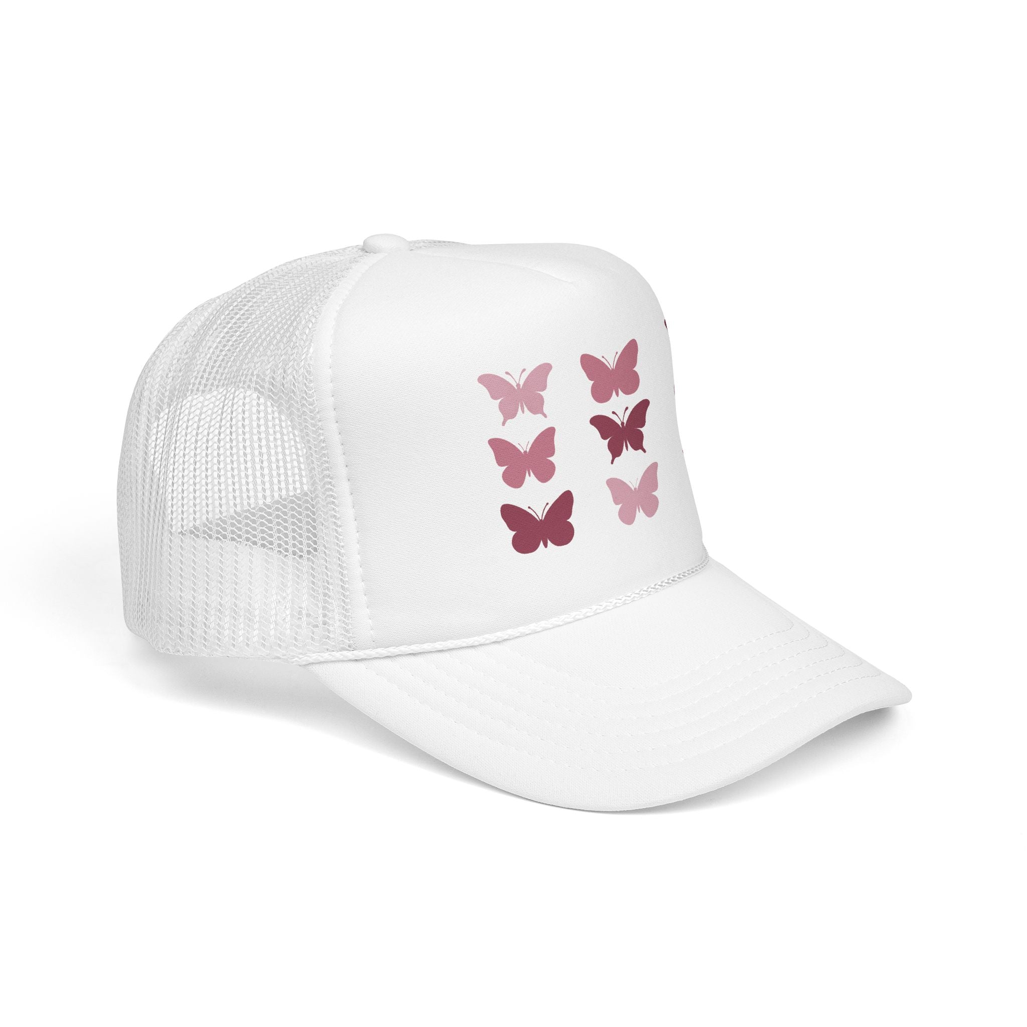 Butterfly Grid Trucker Hat- Solid