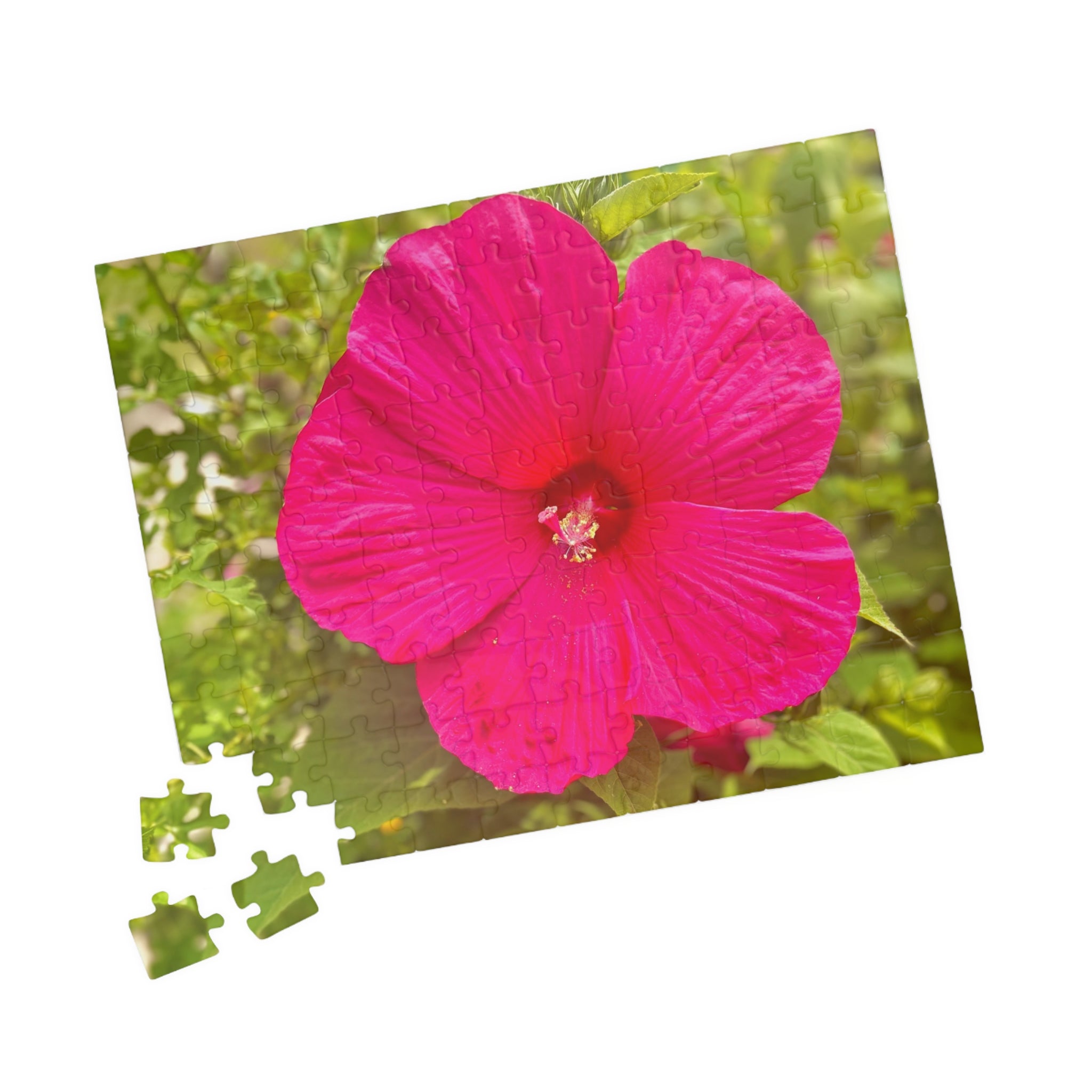 Hot Pink Hibiscus Jigsaw Puzzle