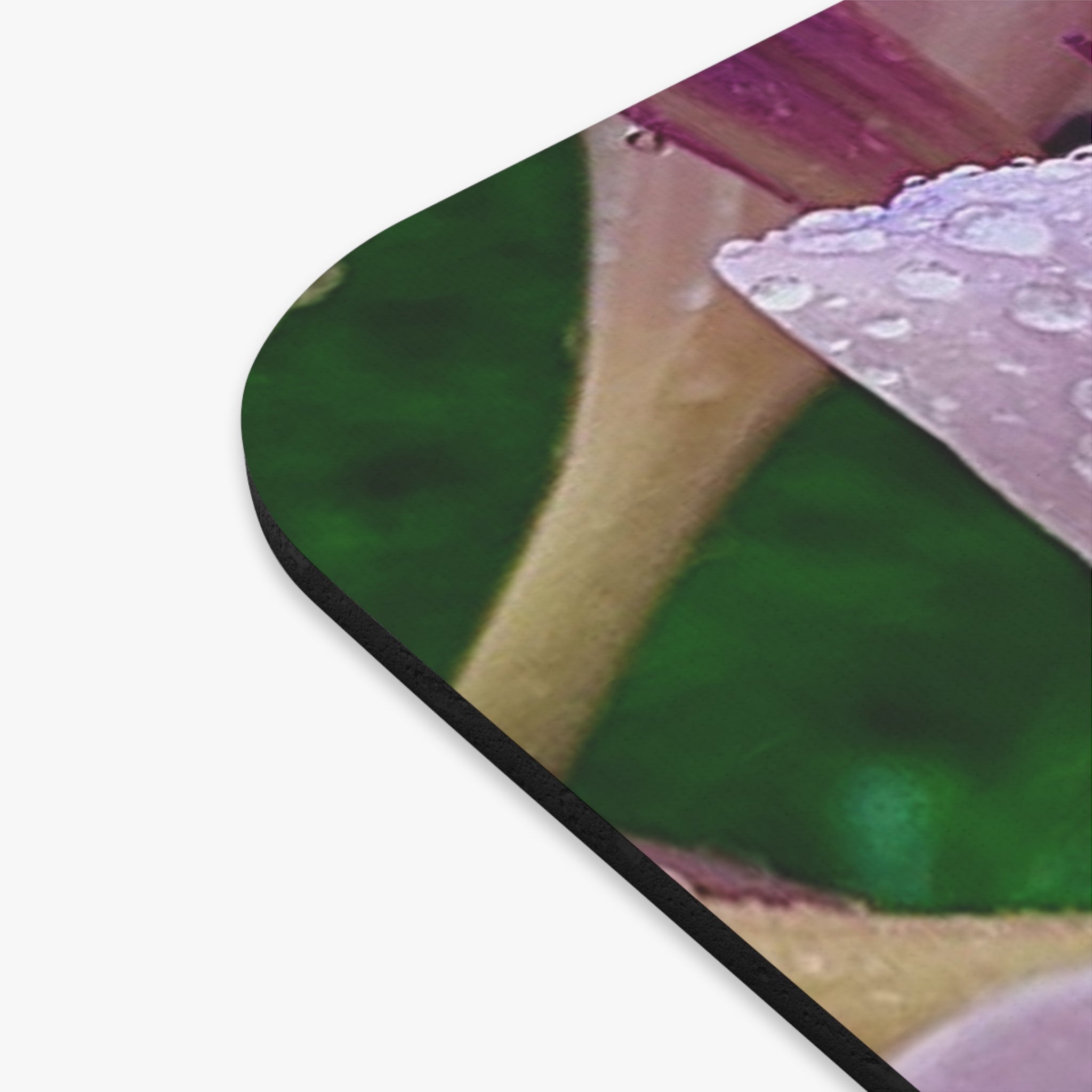 Rainy Pink Lily Mouse Pad