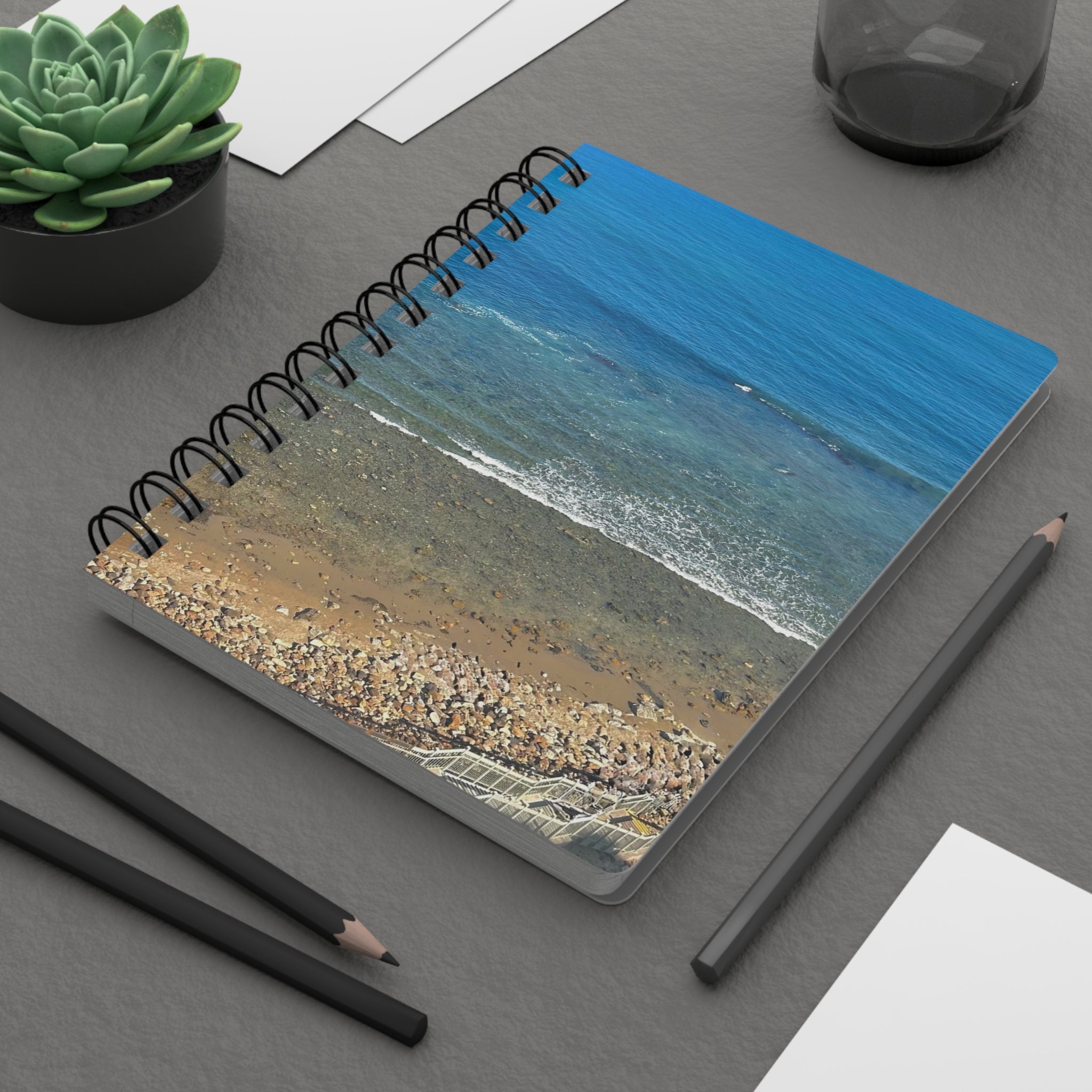 Blue Shore Spiral Notebook