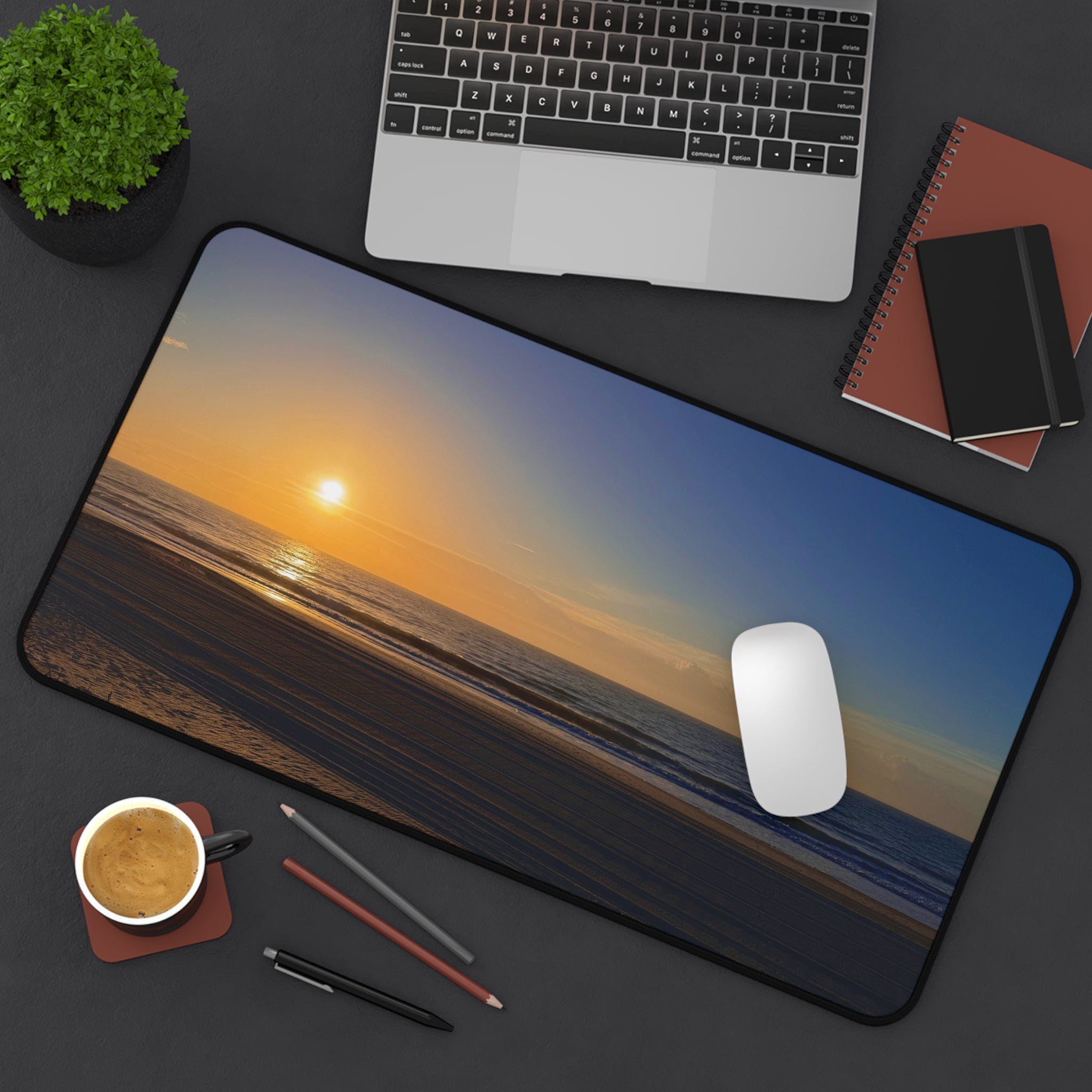Orange Sunset Desk Mat