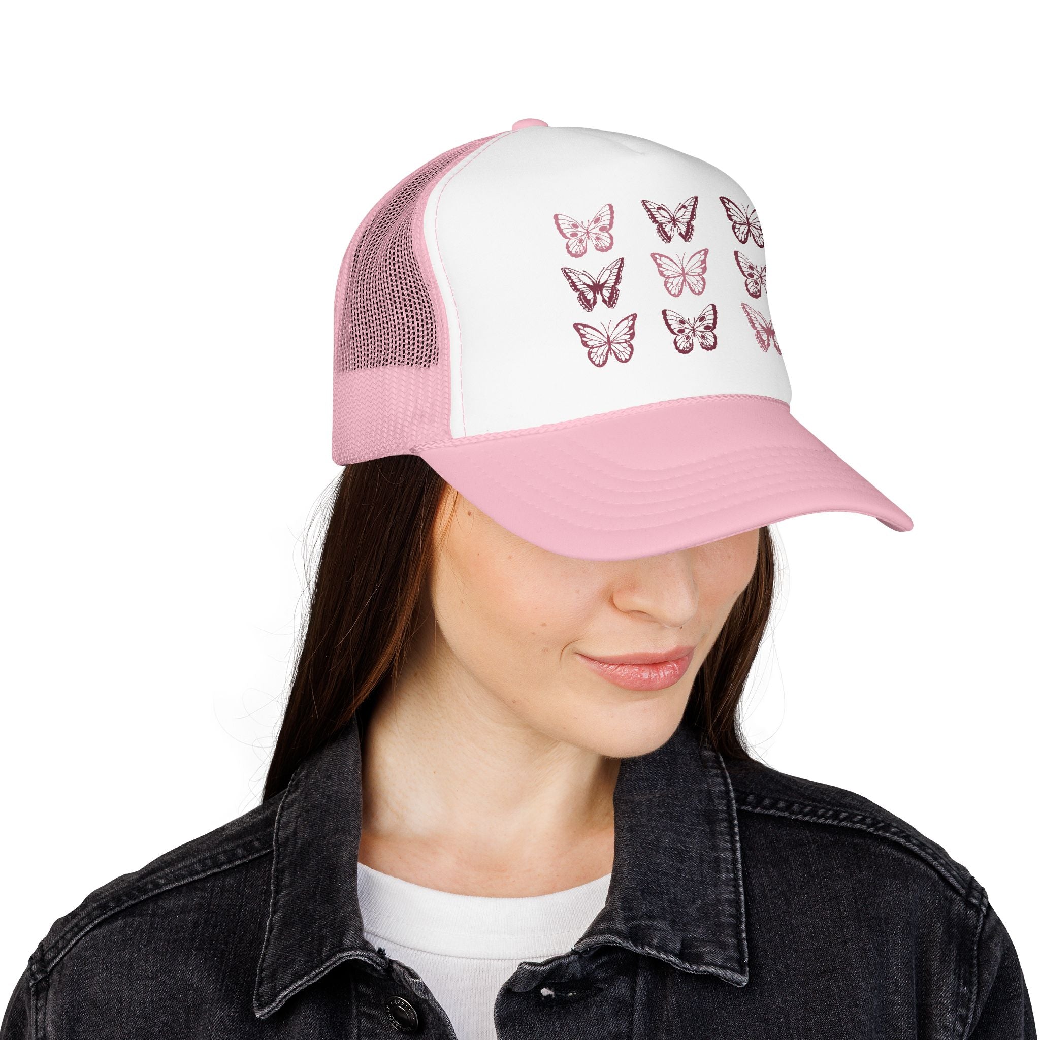Butterfly Grid Trucker Hat