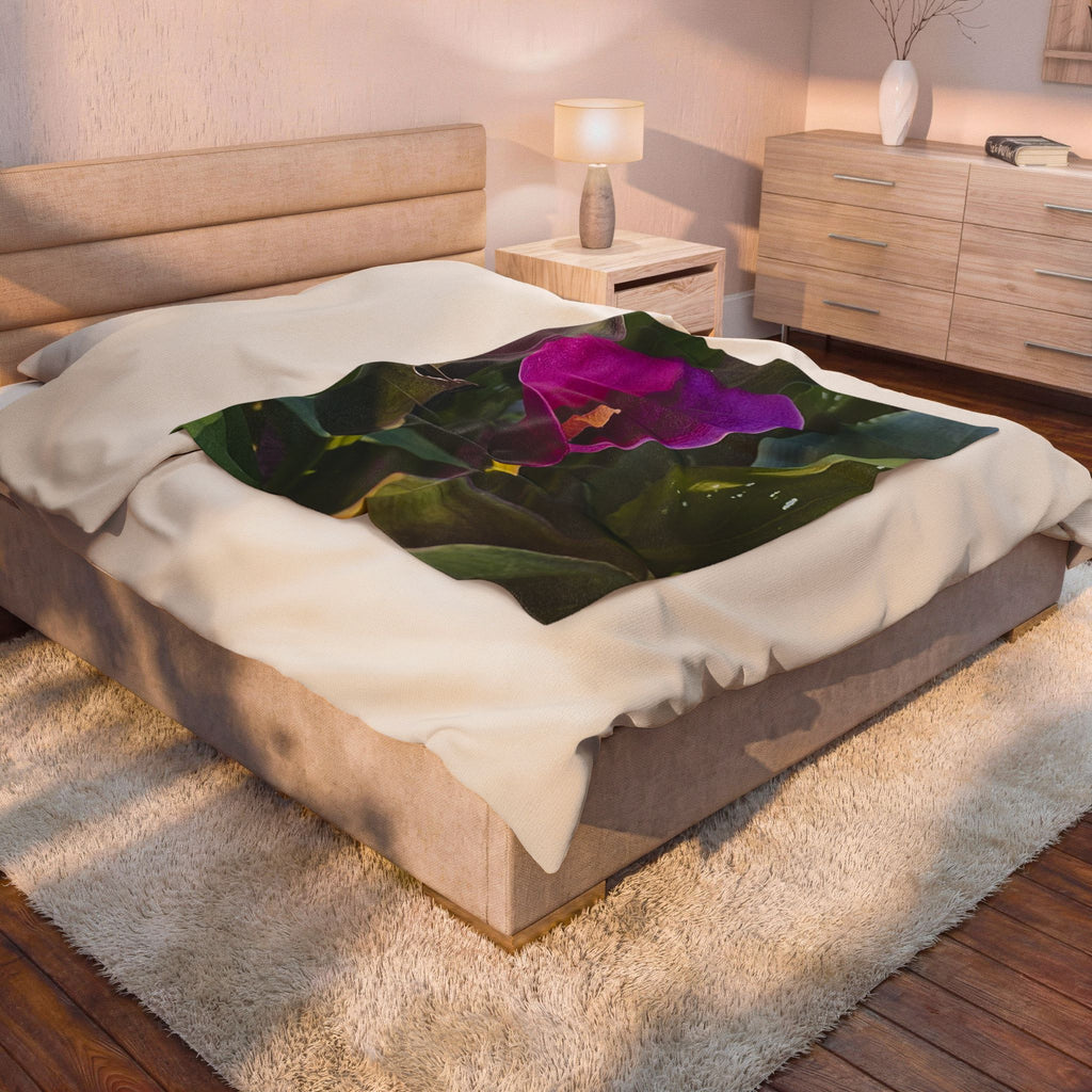 Purple Calla Lily Throw Blanket