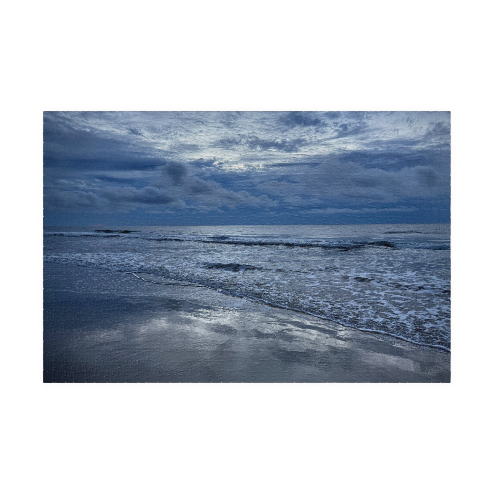 Cloudy Beach Jigsaw Puzzle