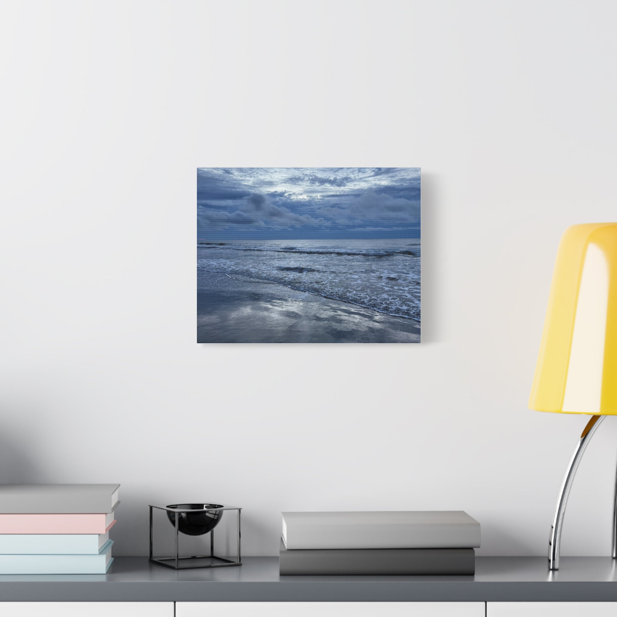 Cloudy Beach Canvas Print