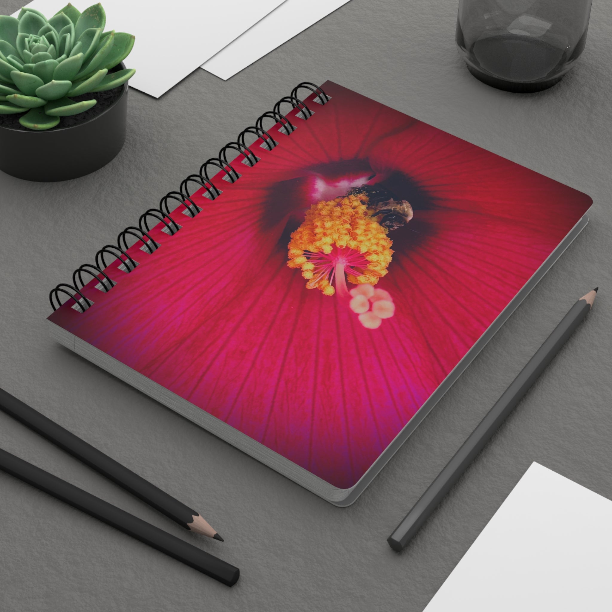 Sleeping Bee Spiral Notebook