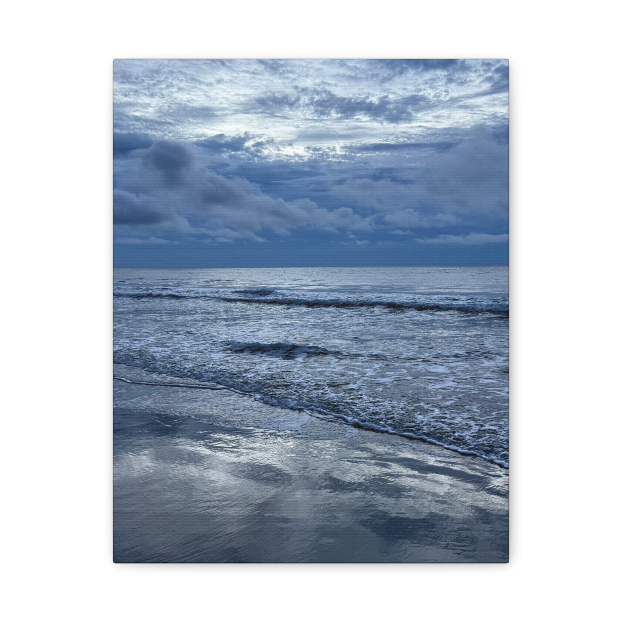 Cloudy Beach Canvas Print