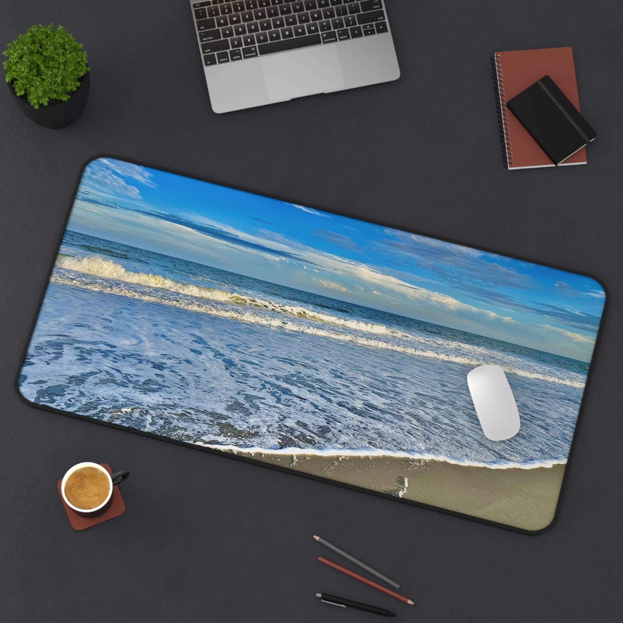 Turquoise Beach Desk Mat