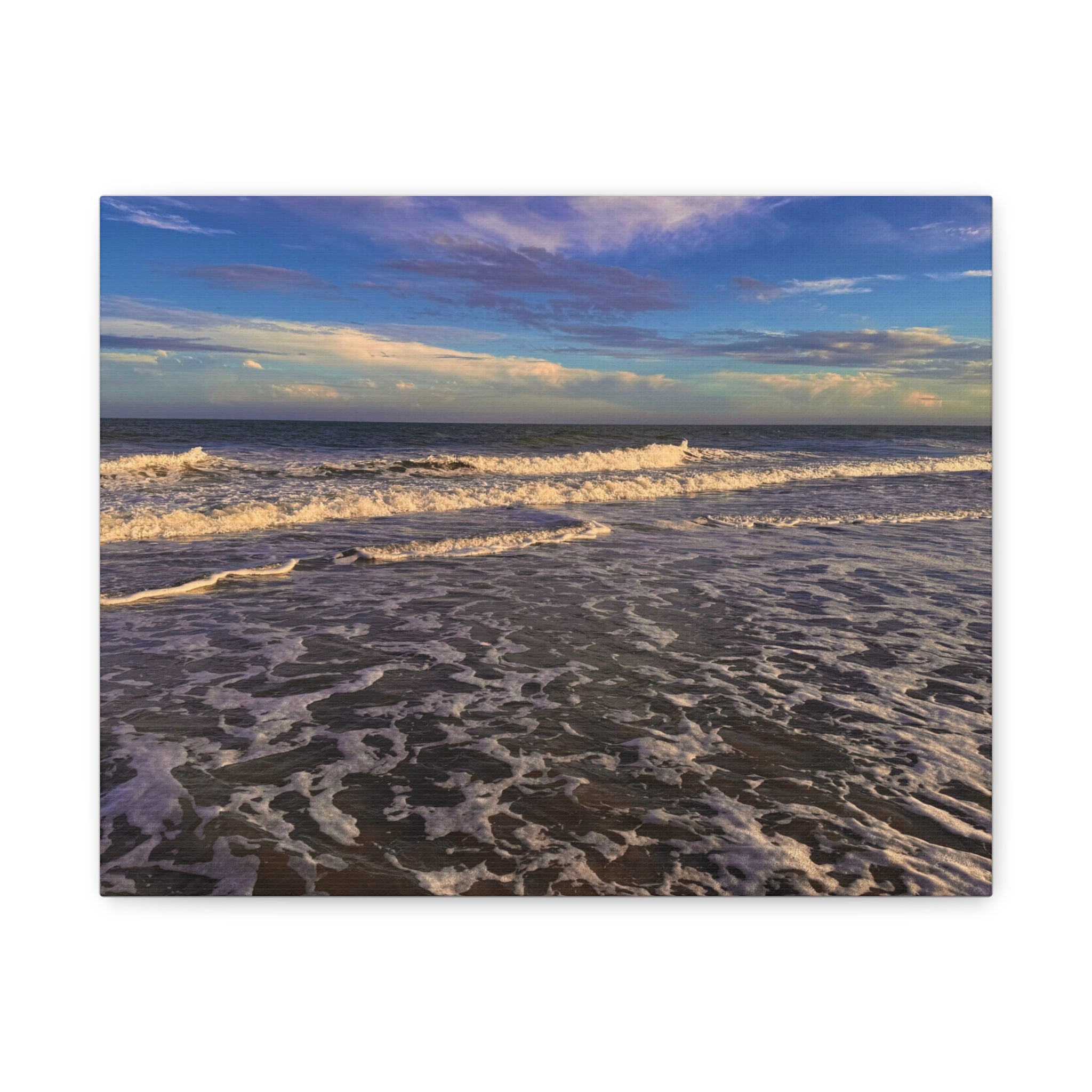 Waves & Sky Matte Canvas Print