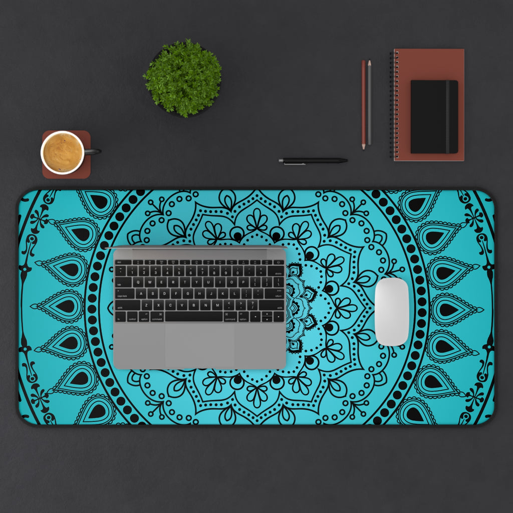 Blue Mandala Desk Mat