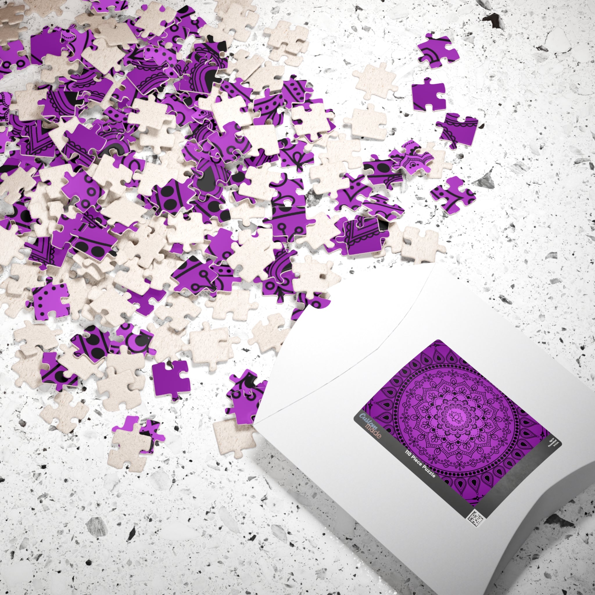 Purple Mandala Jigsaw Puzzle