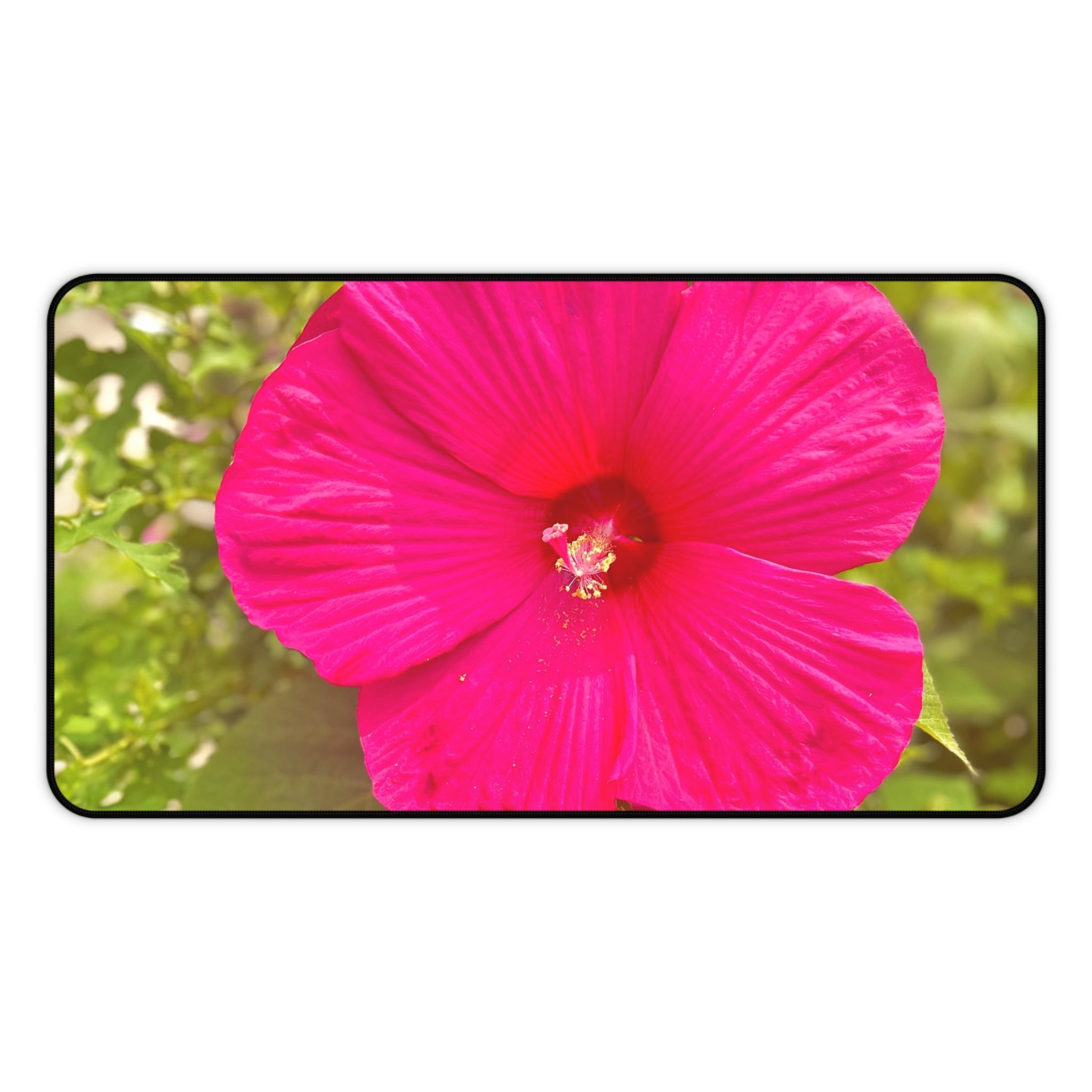 Hot Pink Hibiscus Desk Mat