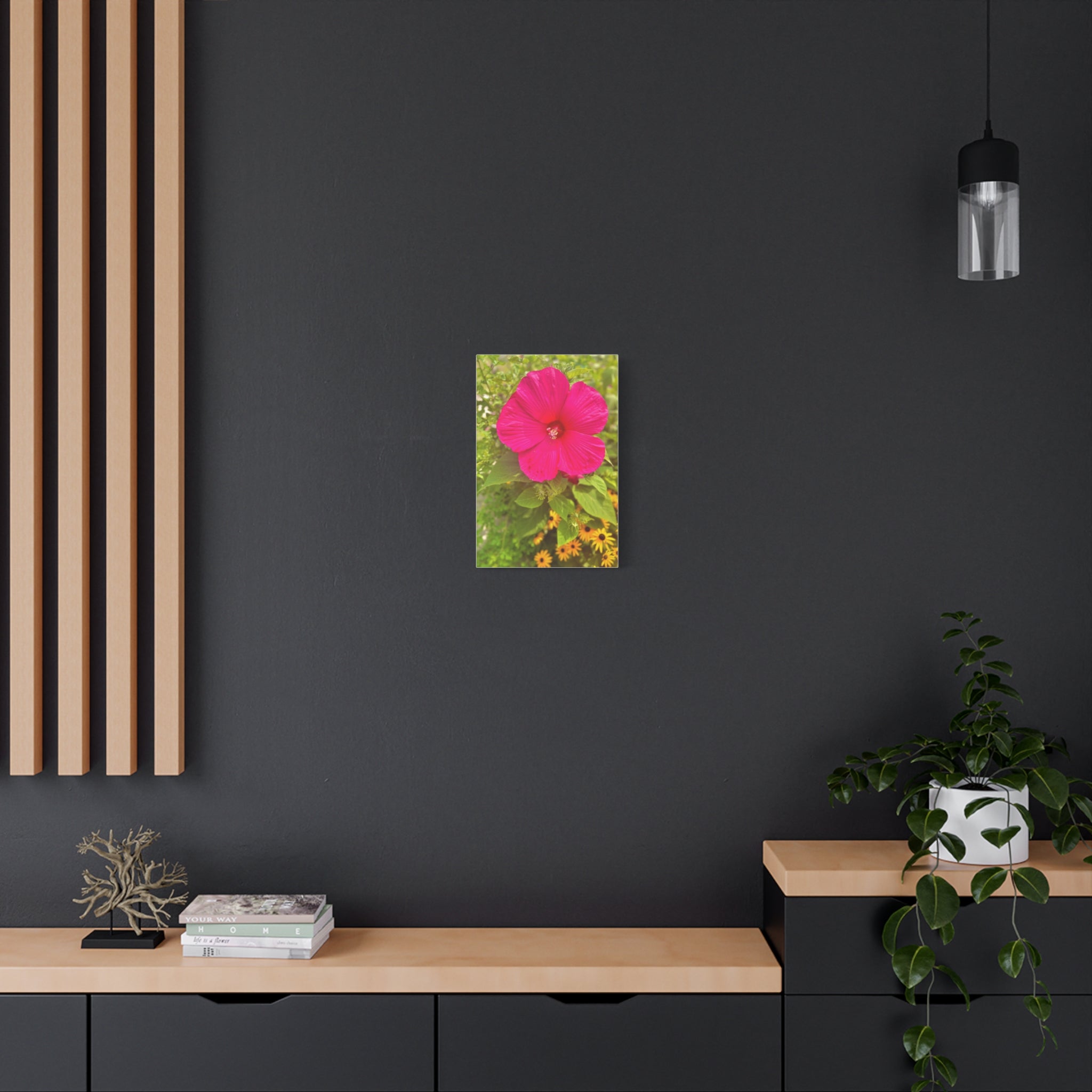Hot Pink Hibiscus Canvas Print