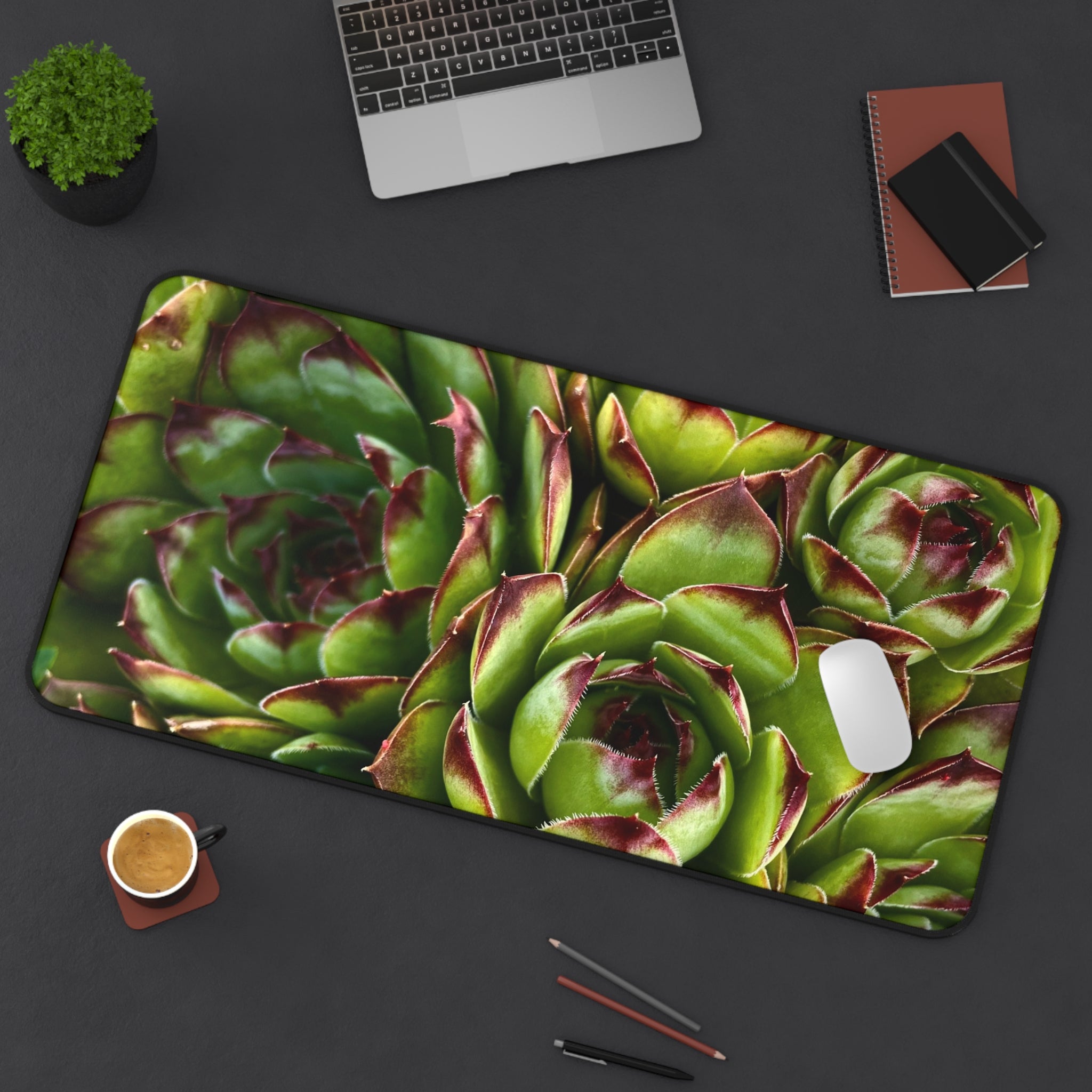Succulent Garden Desk Mat