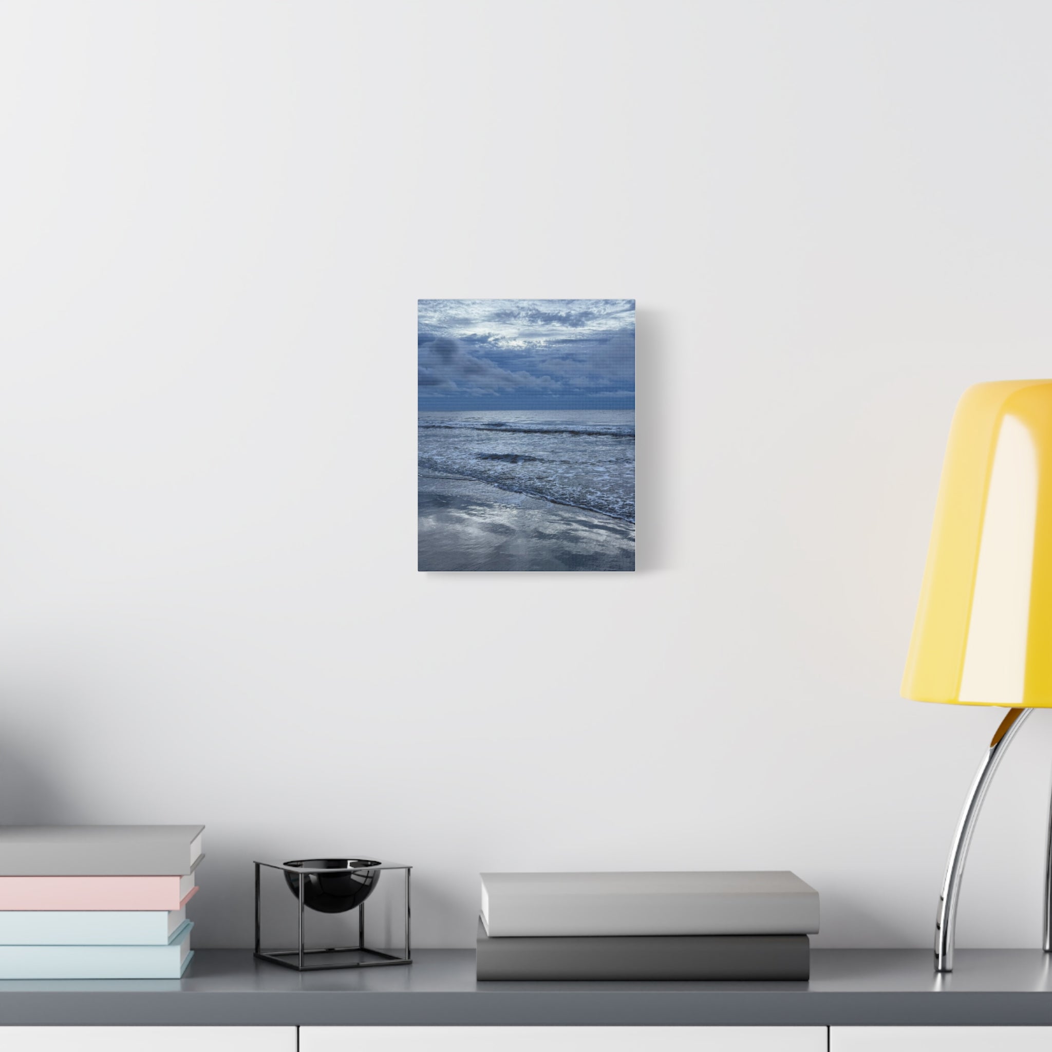 Cloudy Beach Canvas Print