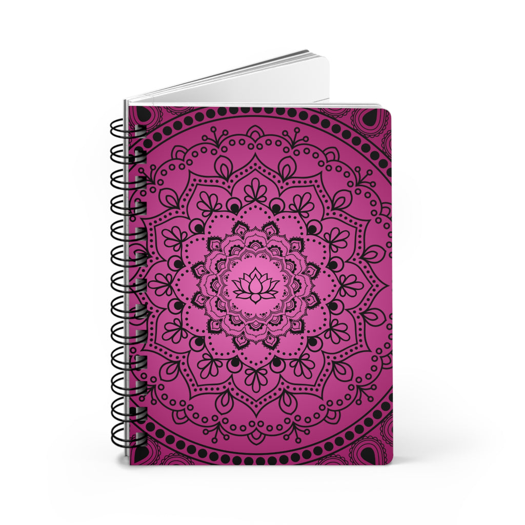 Pink Mandala Spiral Notebook