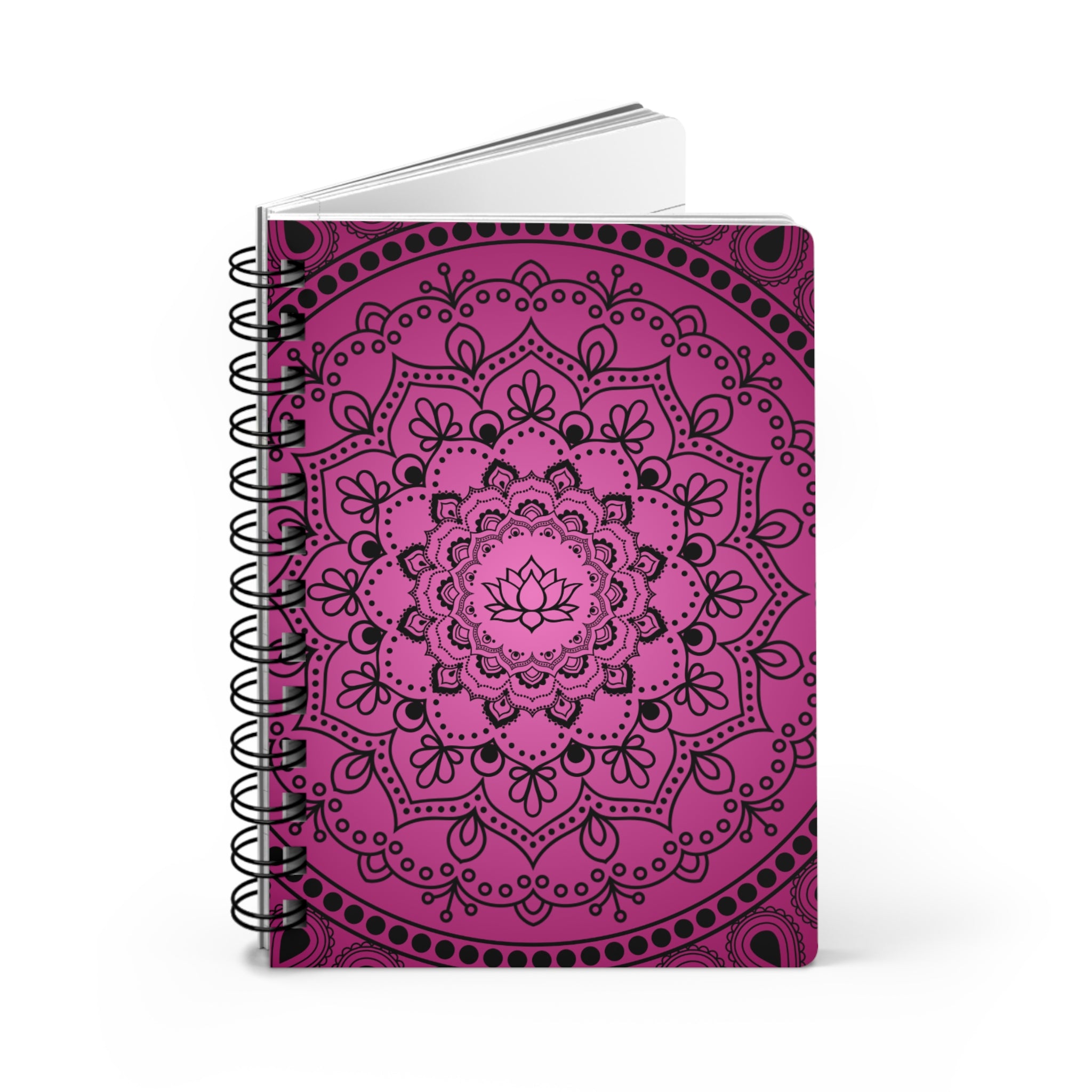 Pink Mandala Spiral Notebook