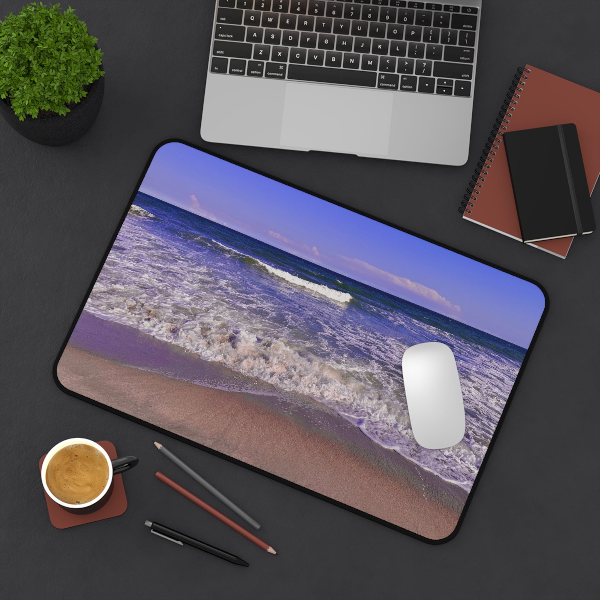 Beach Waves Desk Mat