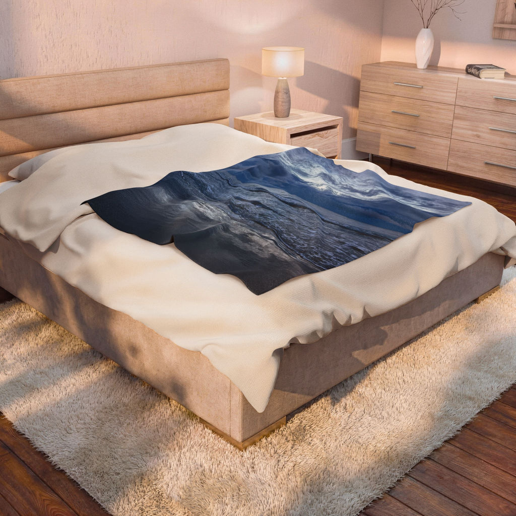 Cloudy Beach Throw Blanket