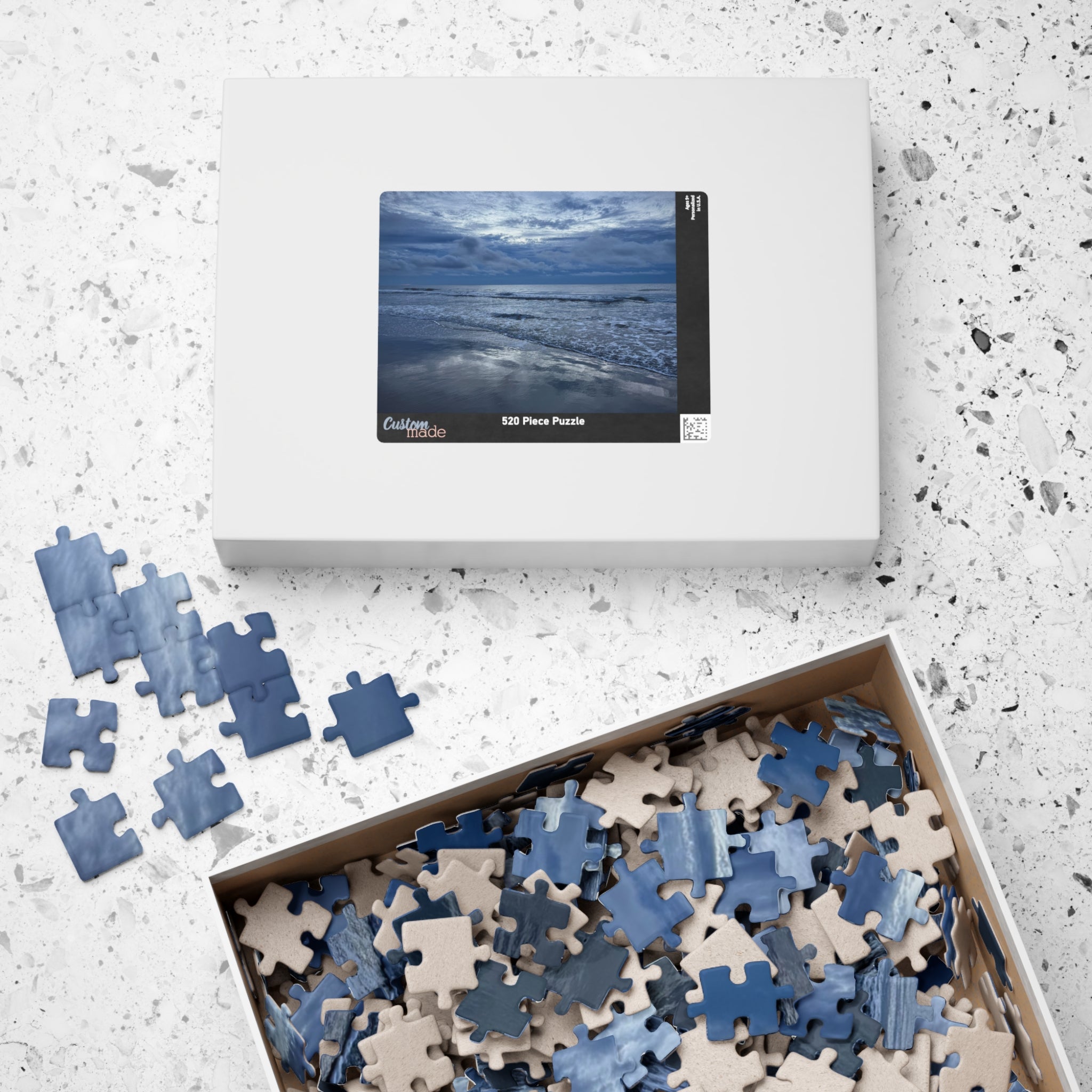 Cloudy Beach Jigsaw Puzzle