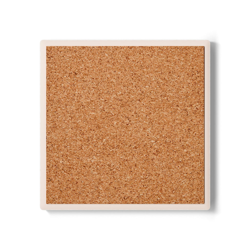 Sunset Beach Ceramic Coaster — Coastal Ocean Sunrise Drink Coaster