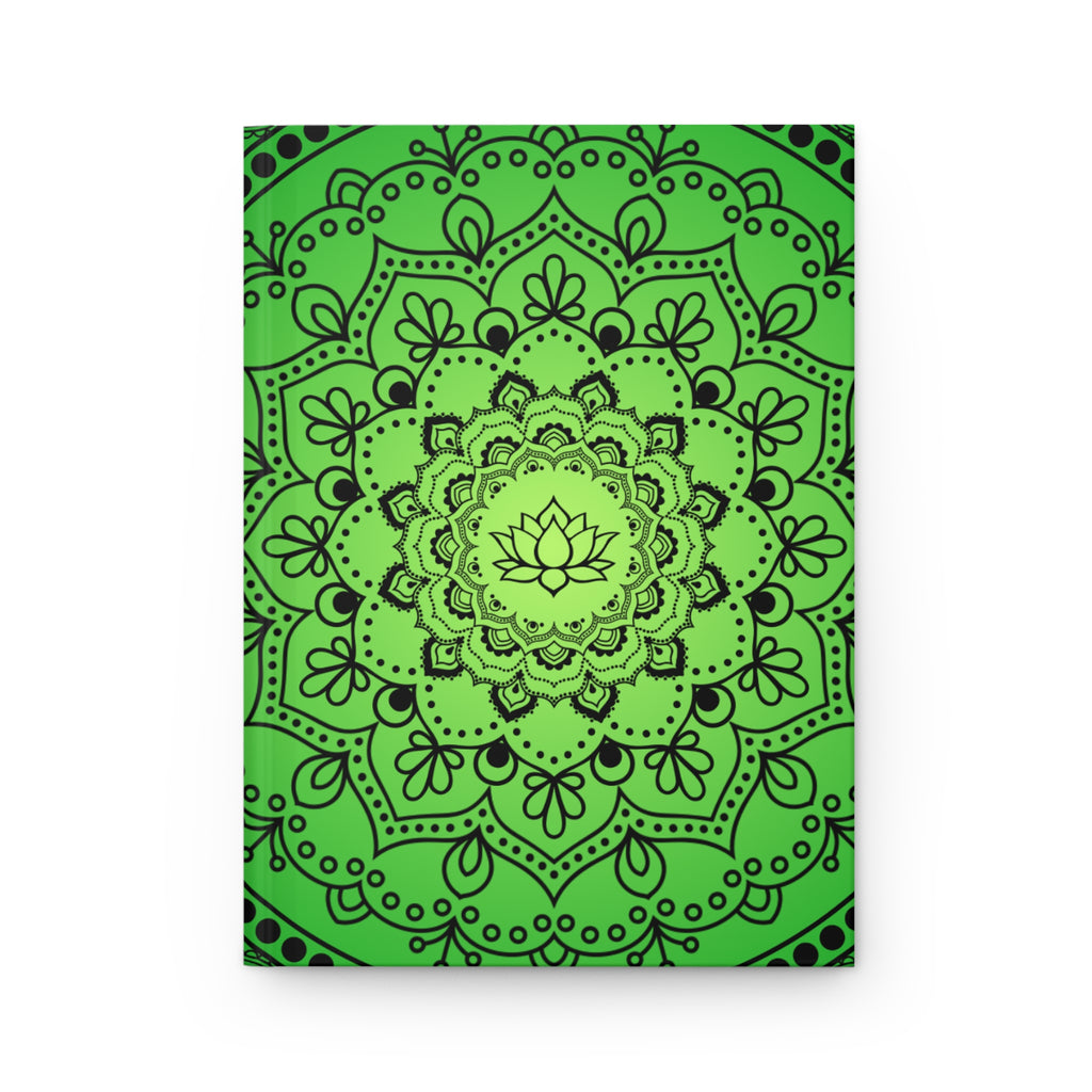 Green Mandala Hardcover Journal