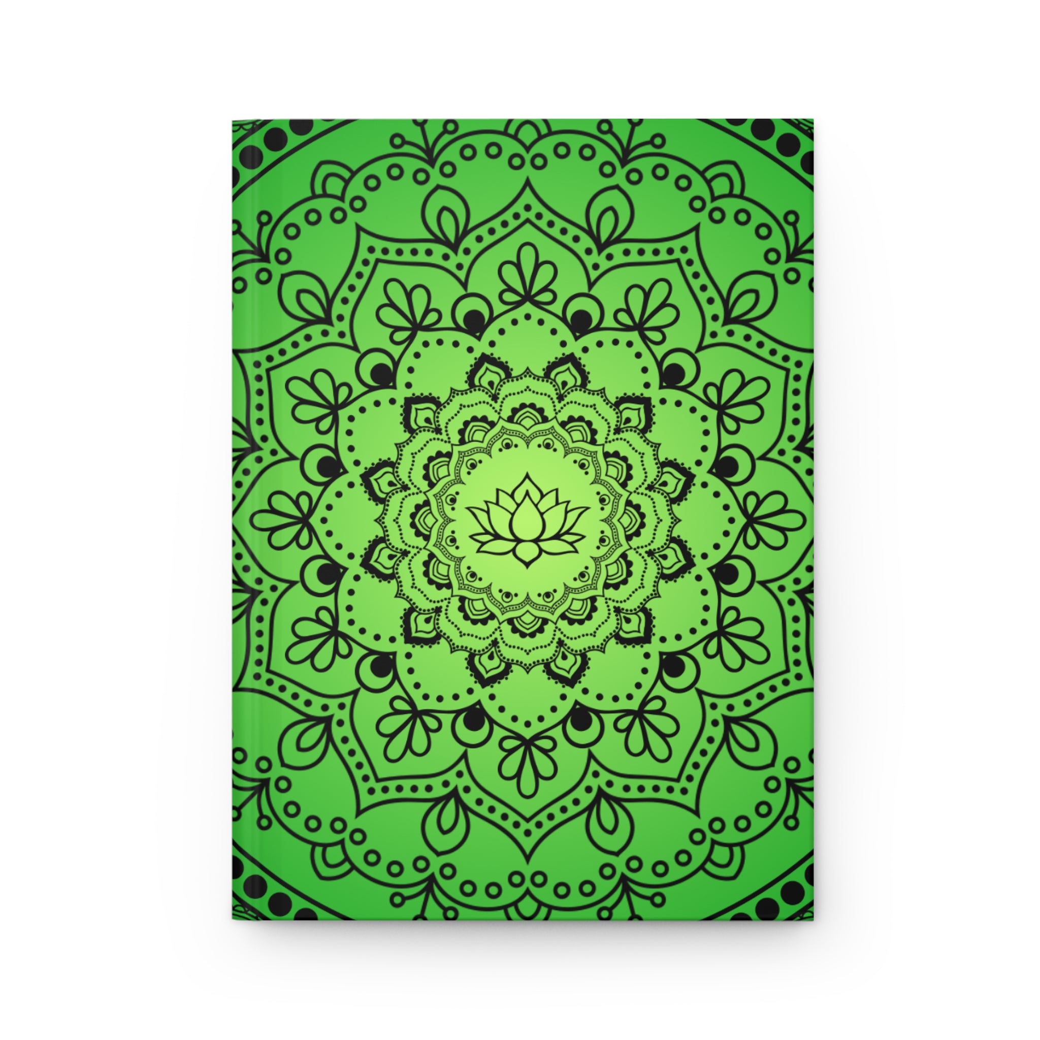 Green Mandala Hardcover Journal
