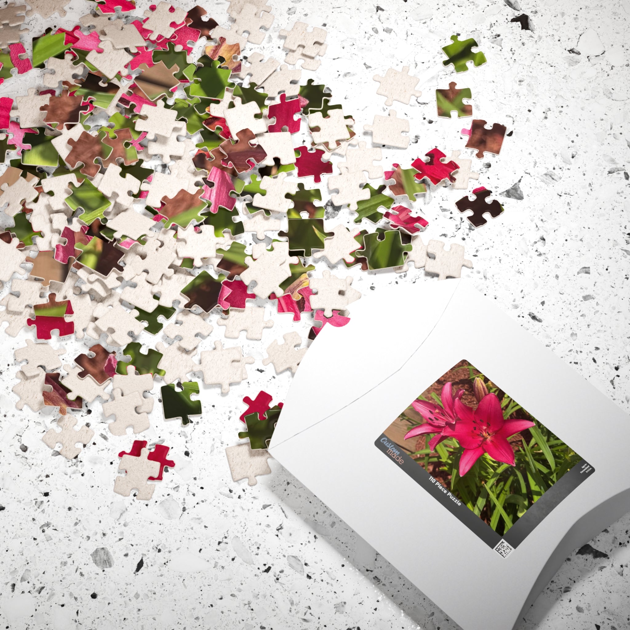 Pink Asiatic Lily Jigsaw Puzzle
