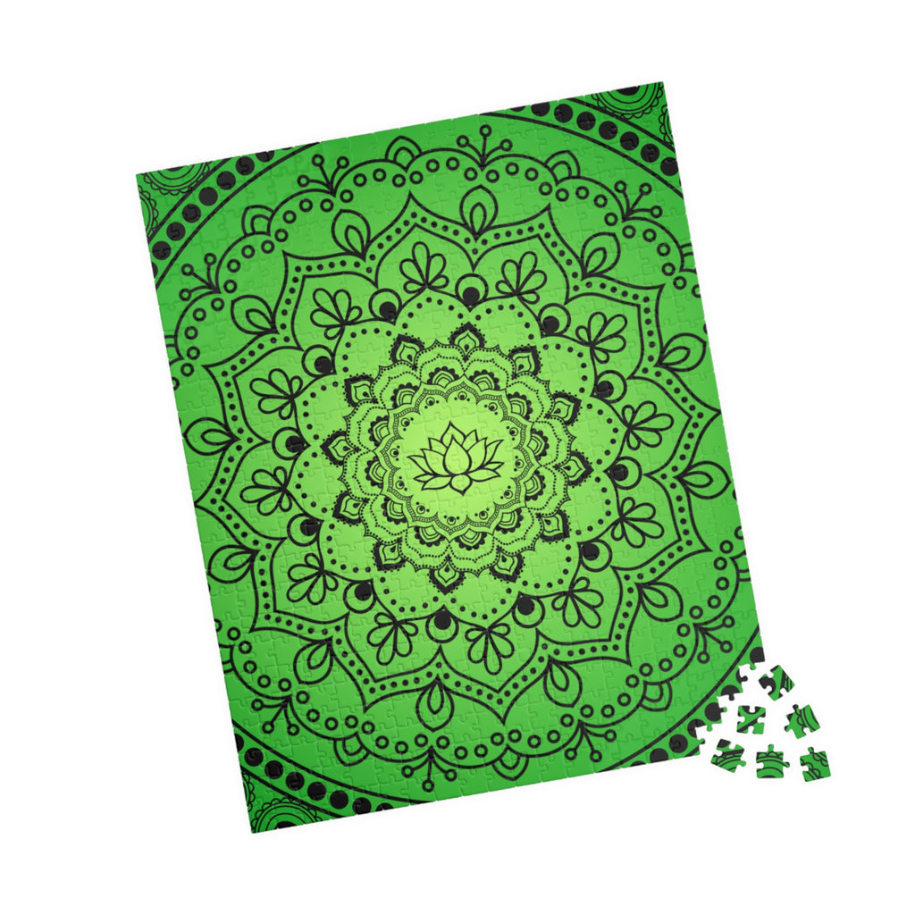 Green Mandala Jigsaw Puzzle