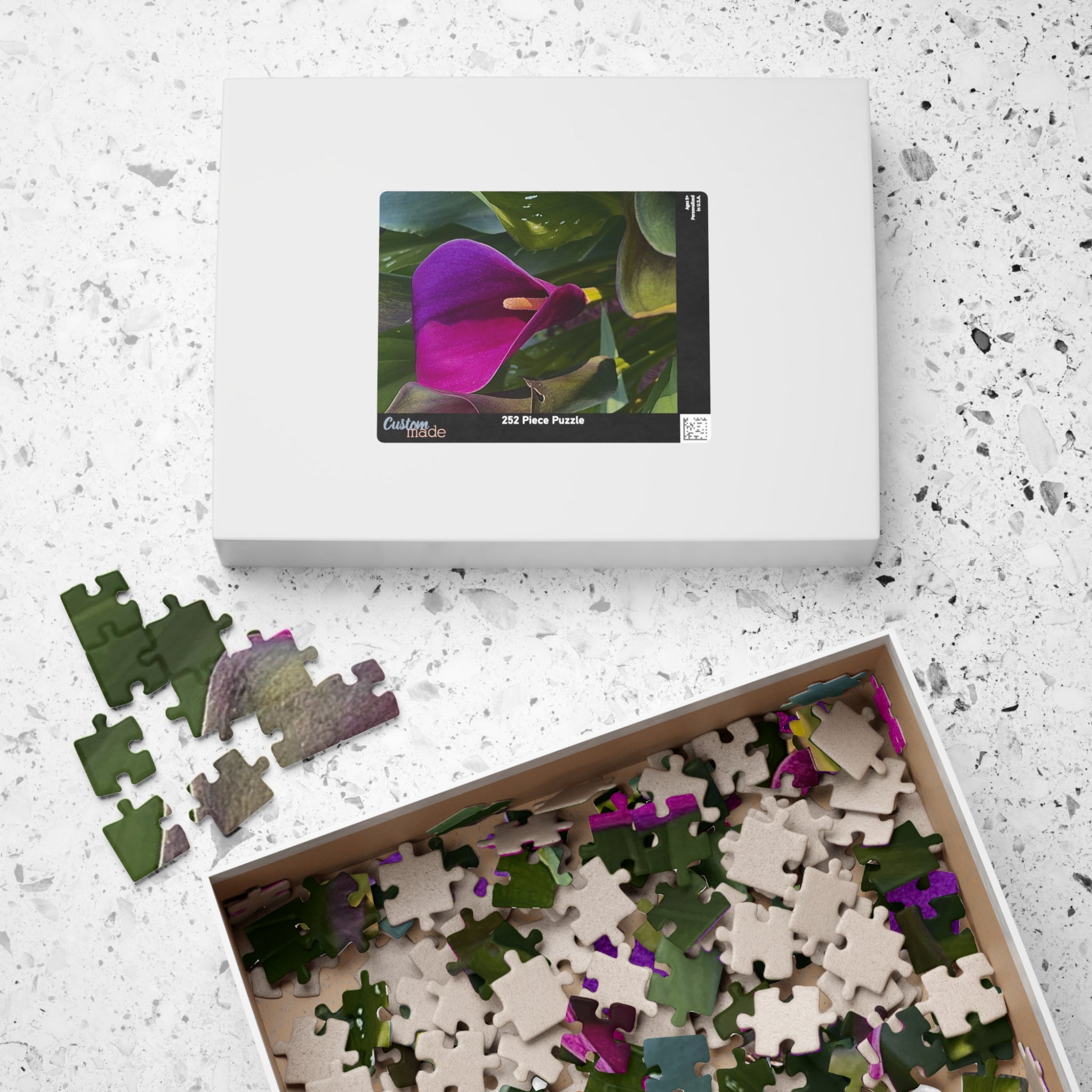 Purple Calla Lily Jigsaw Puzzle