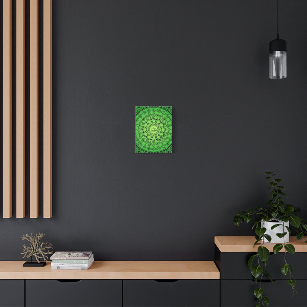 Green Mandala Canvas Print