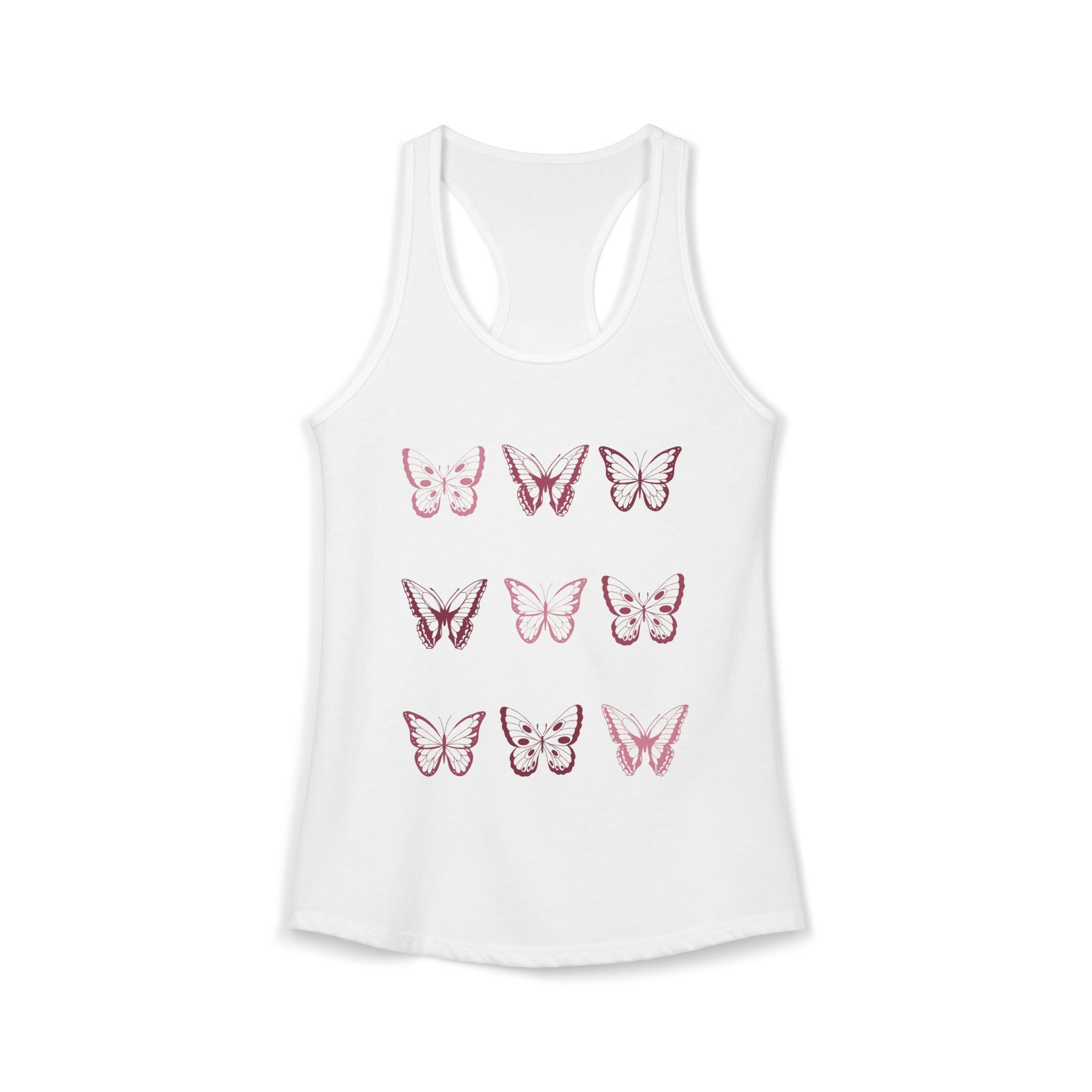 Butterfly Grid Racerback Tank
