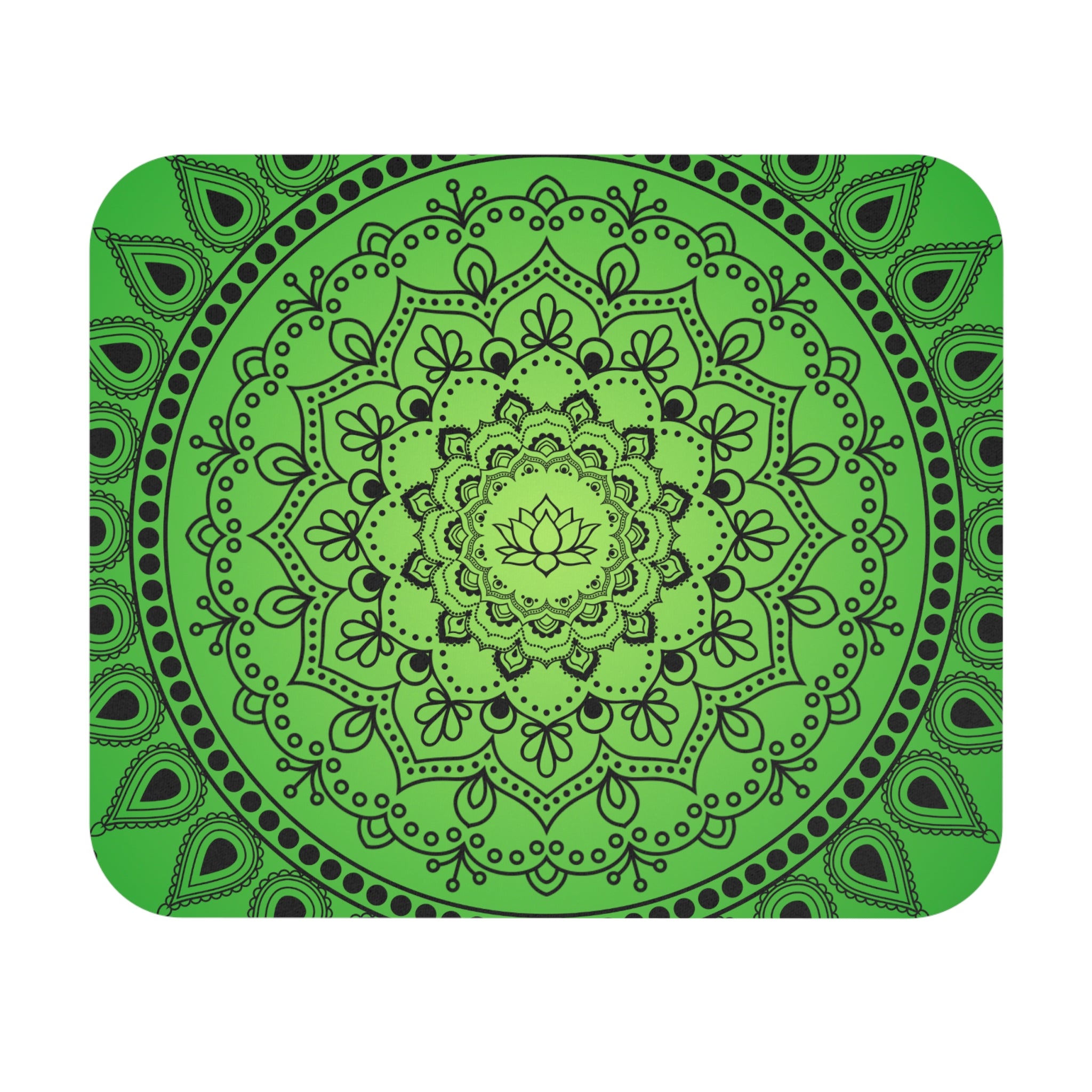 Green Mandala Mouse Pad