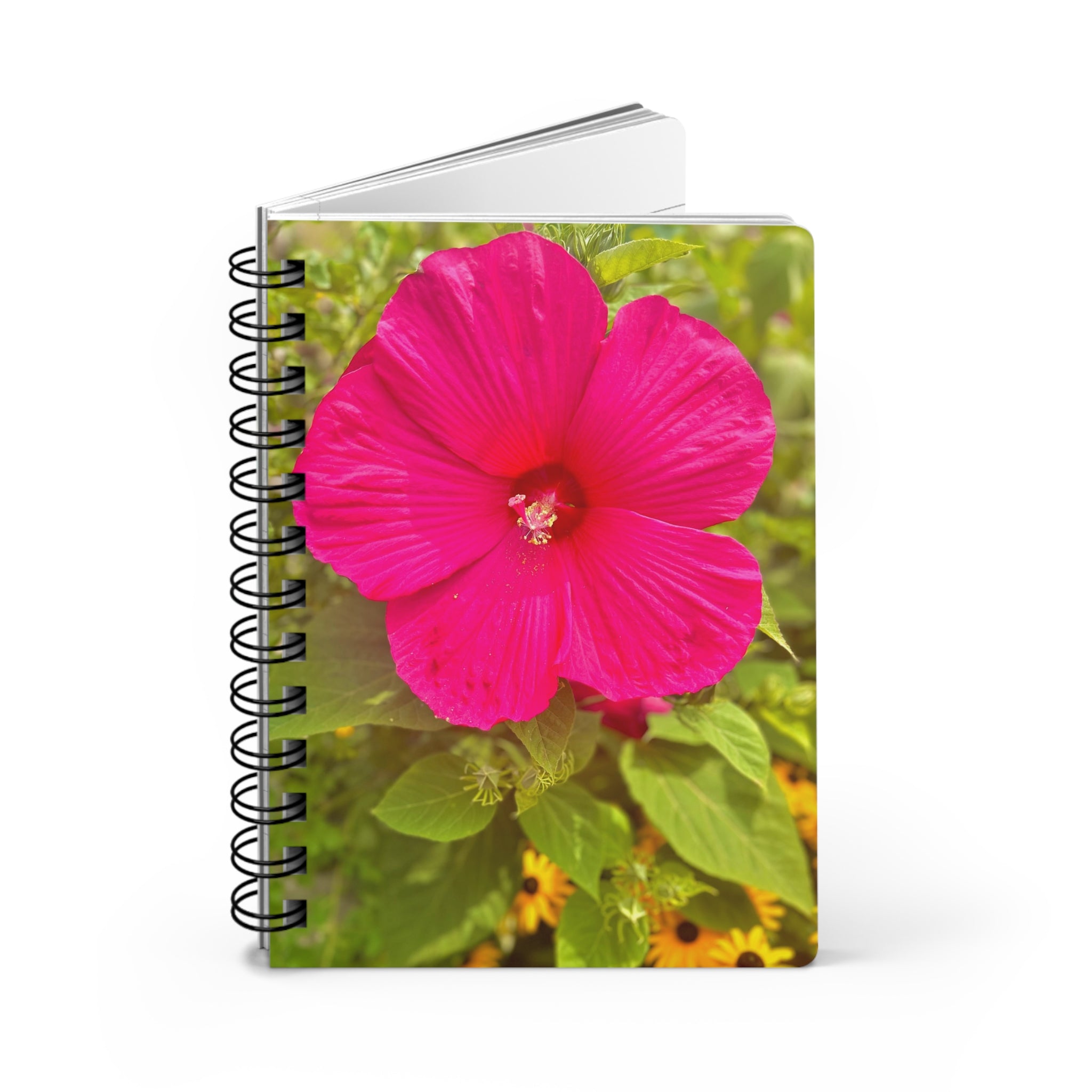Hot Pink Hibiscus Spiral Notebook